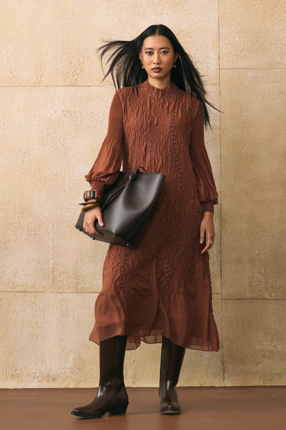 Brown Irenia Dress