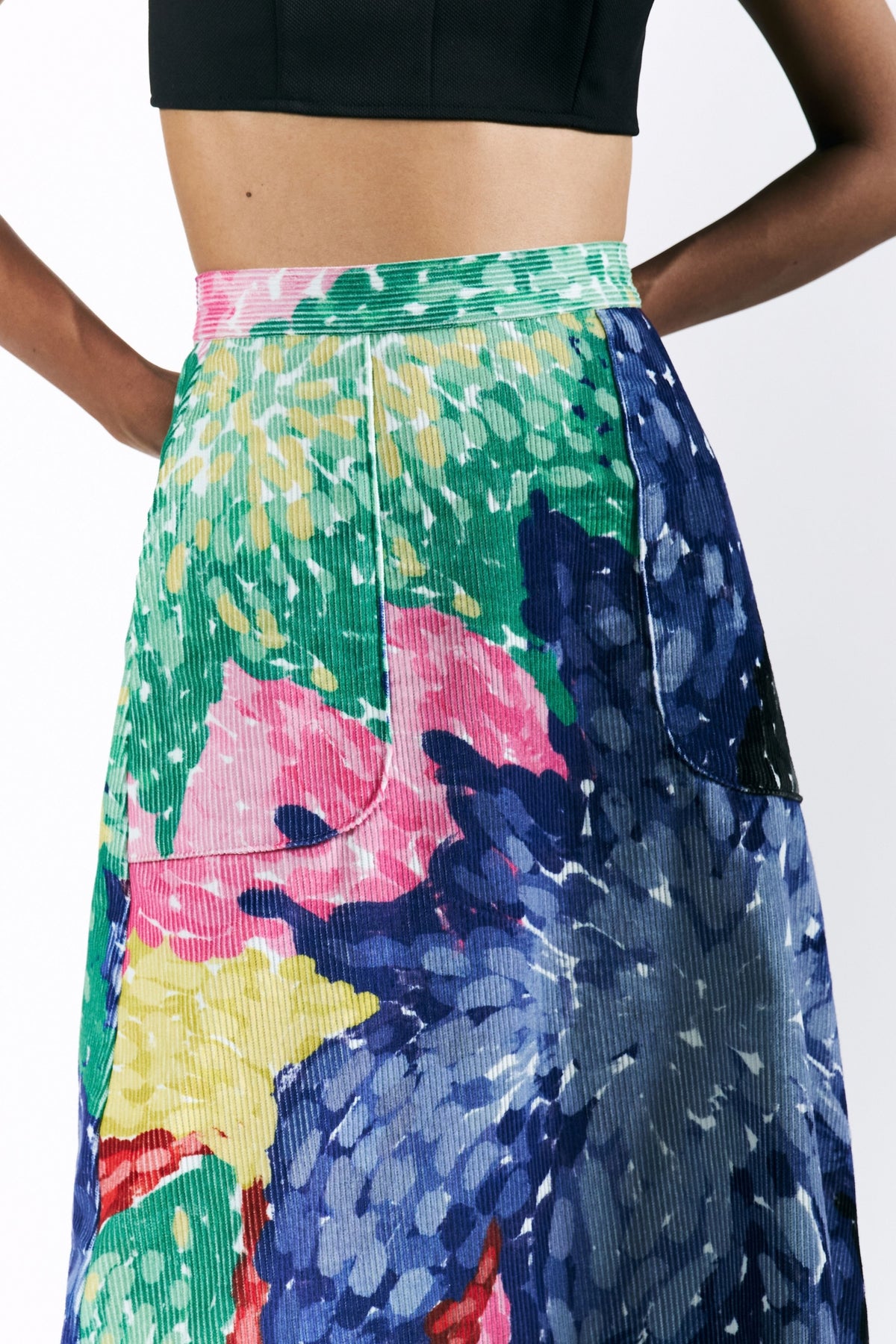 Linear Bloom Skirt