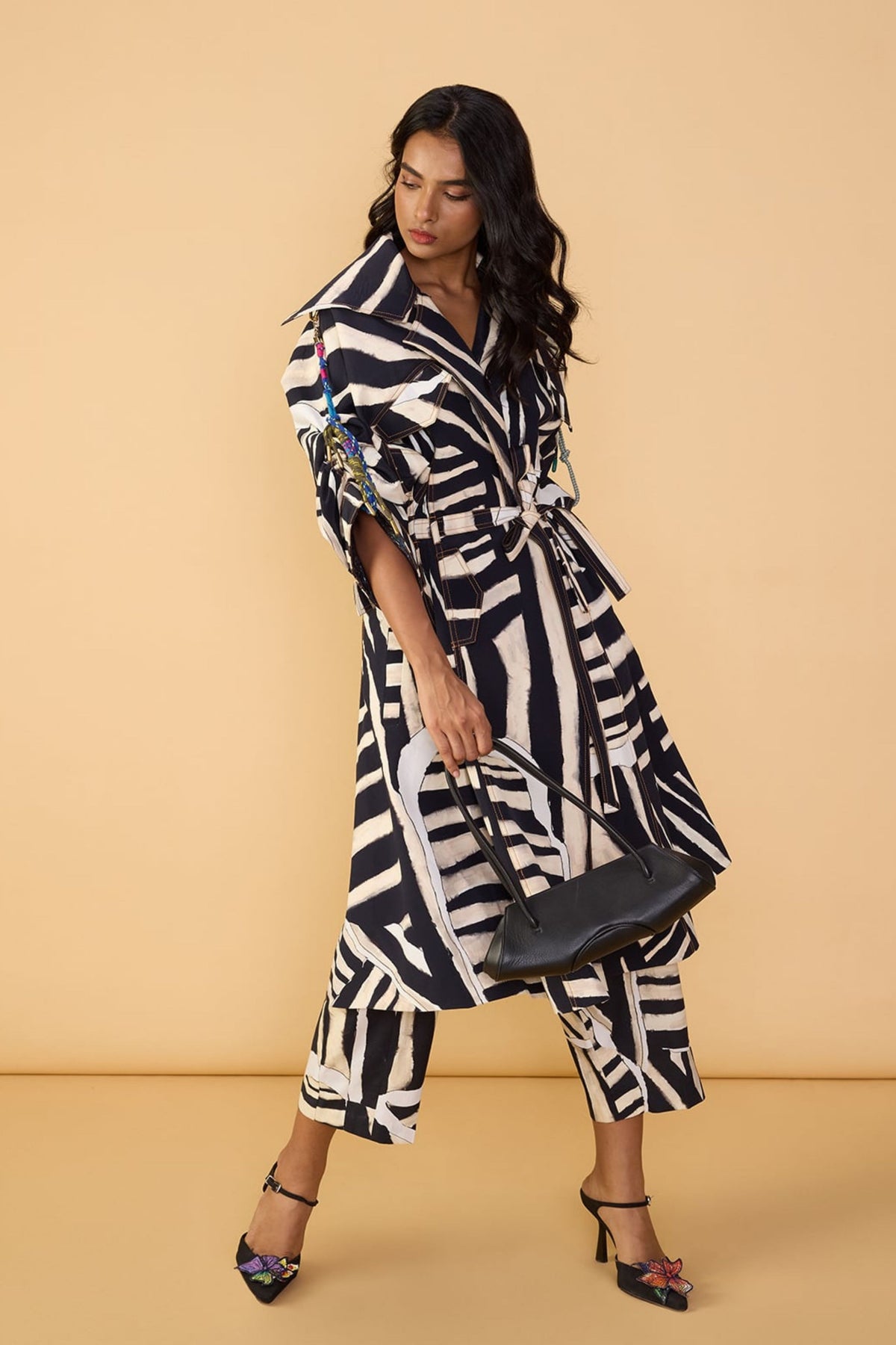 Abstract Stripe Loly Trouser
