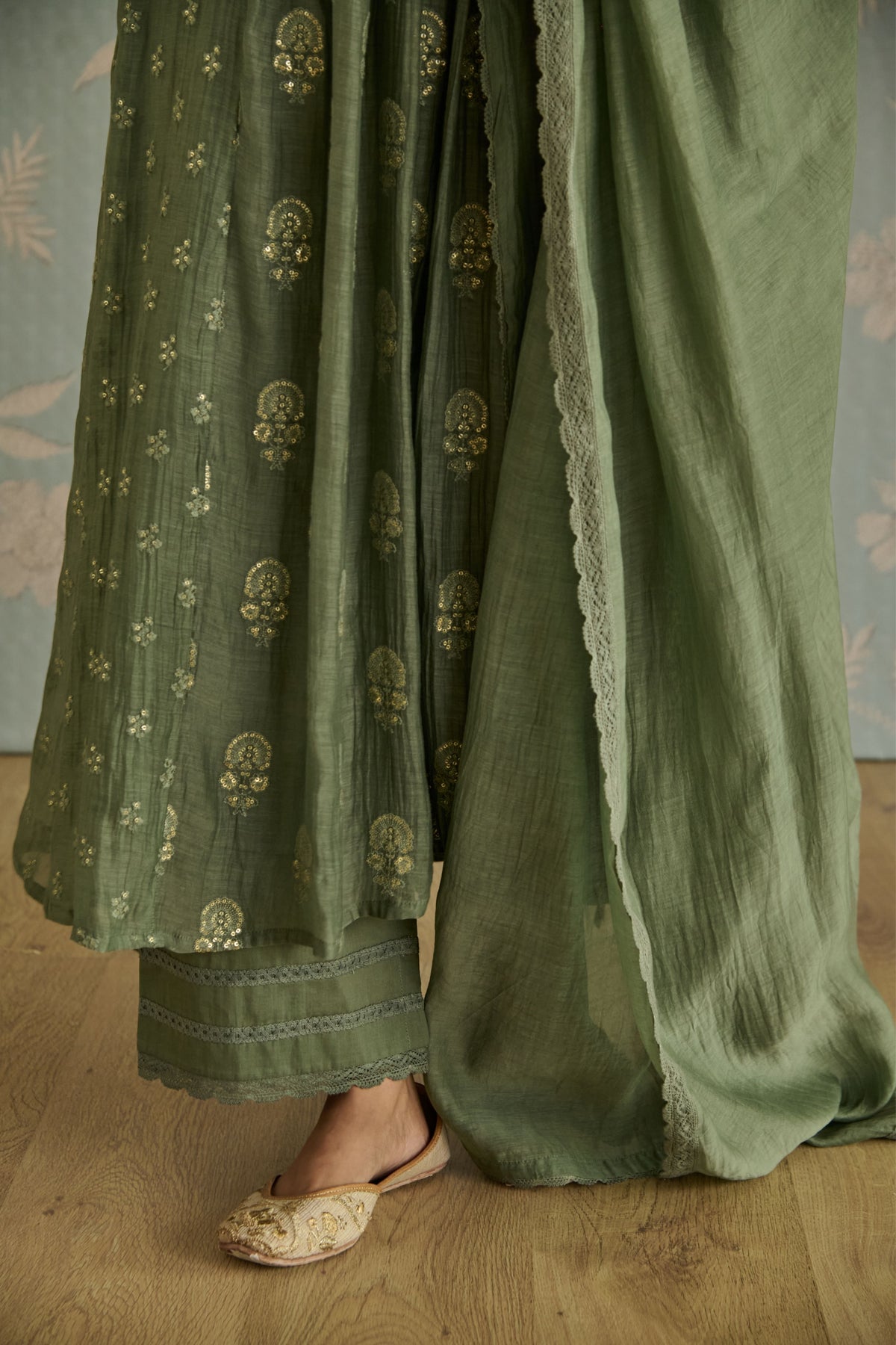 Green Nera Kurta Set