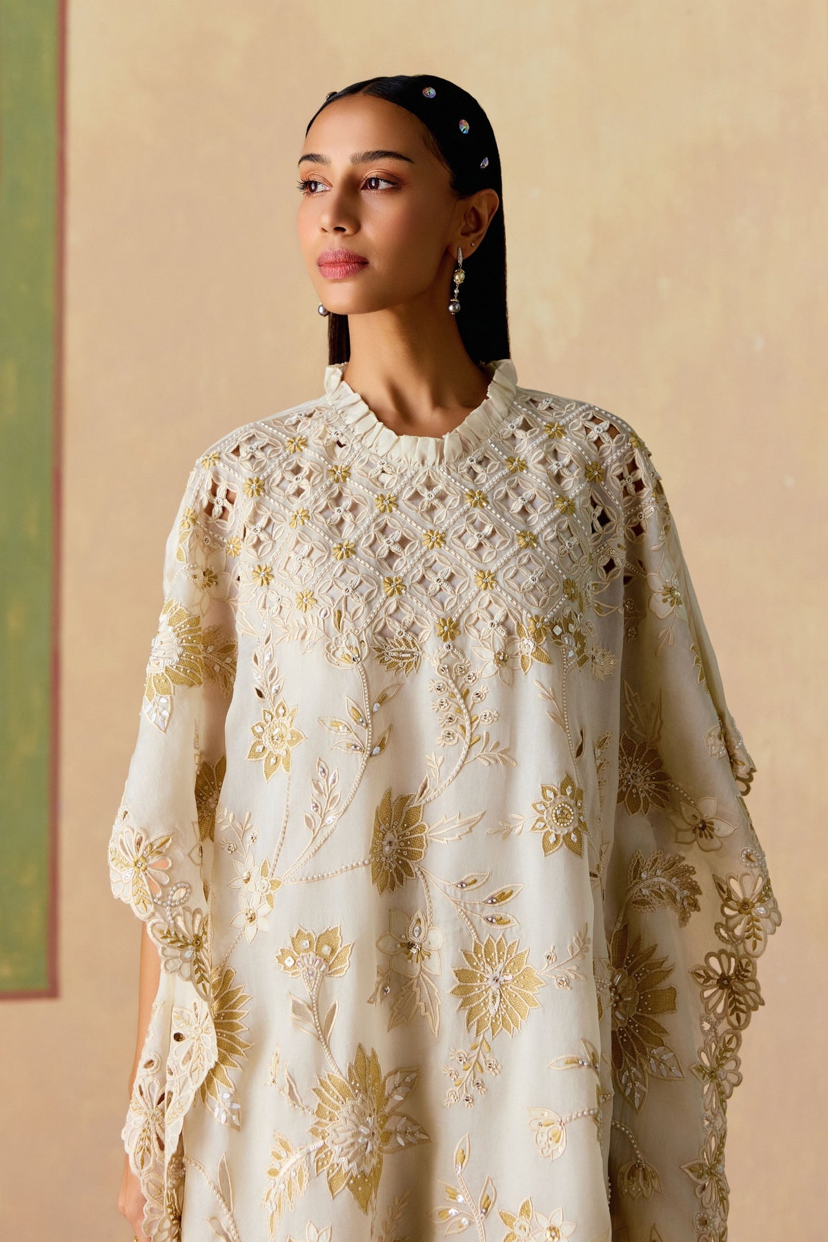 Ivory Long Kaftan