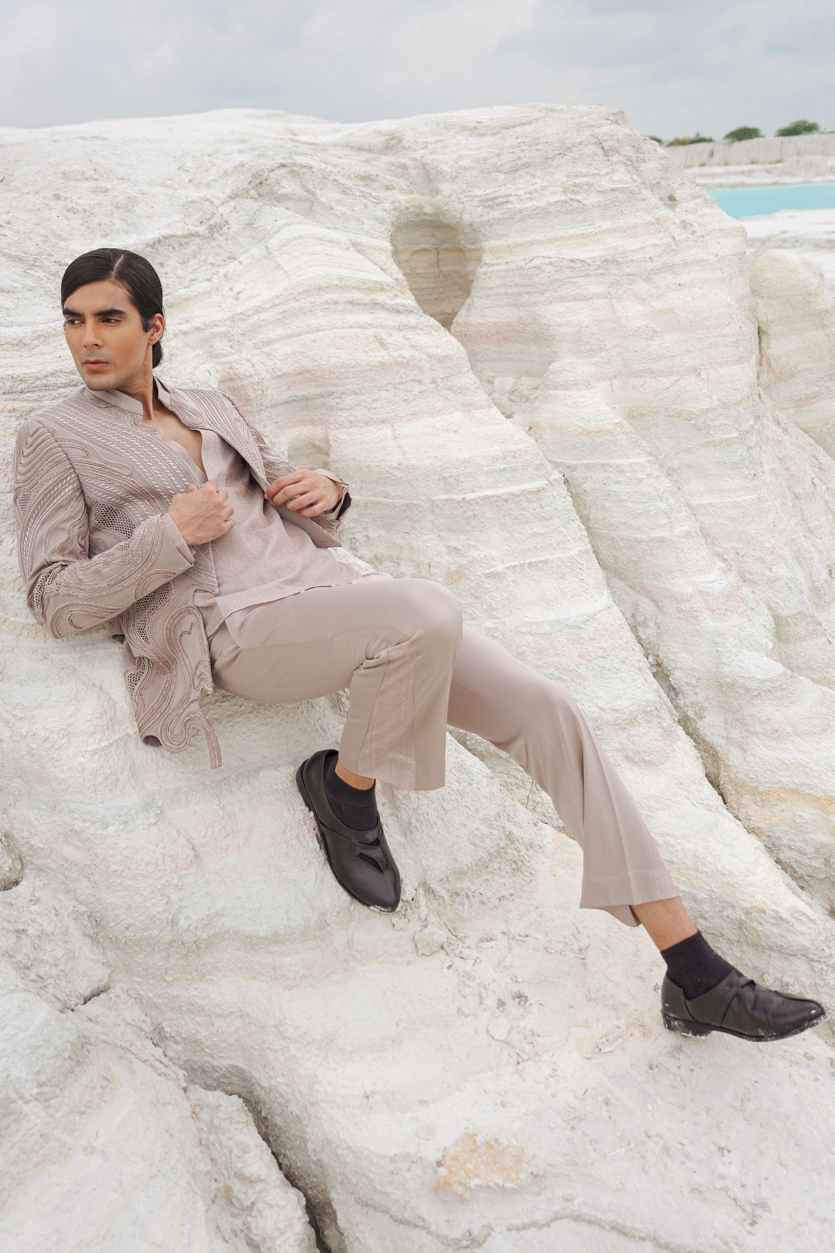 Burnt Beige Blazer Set