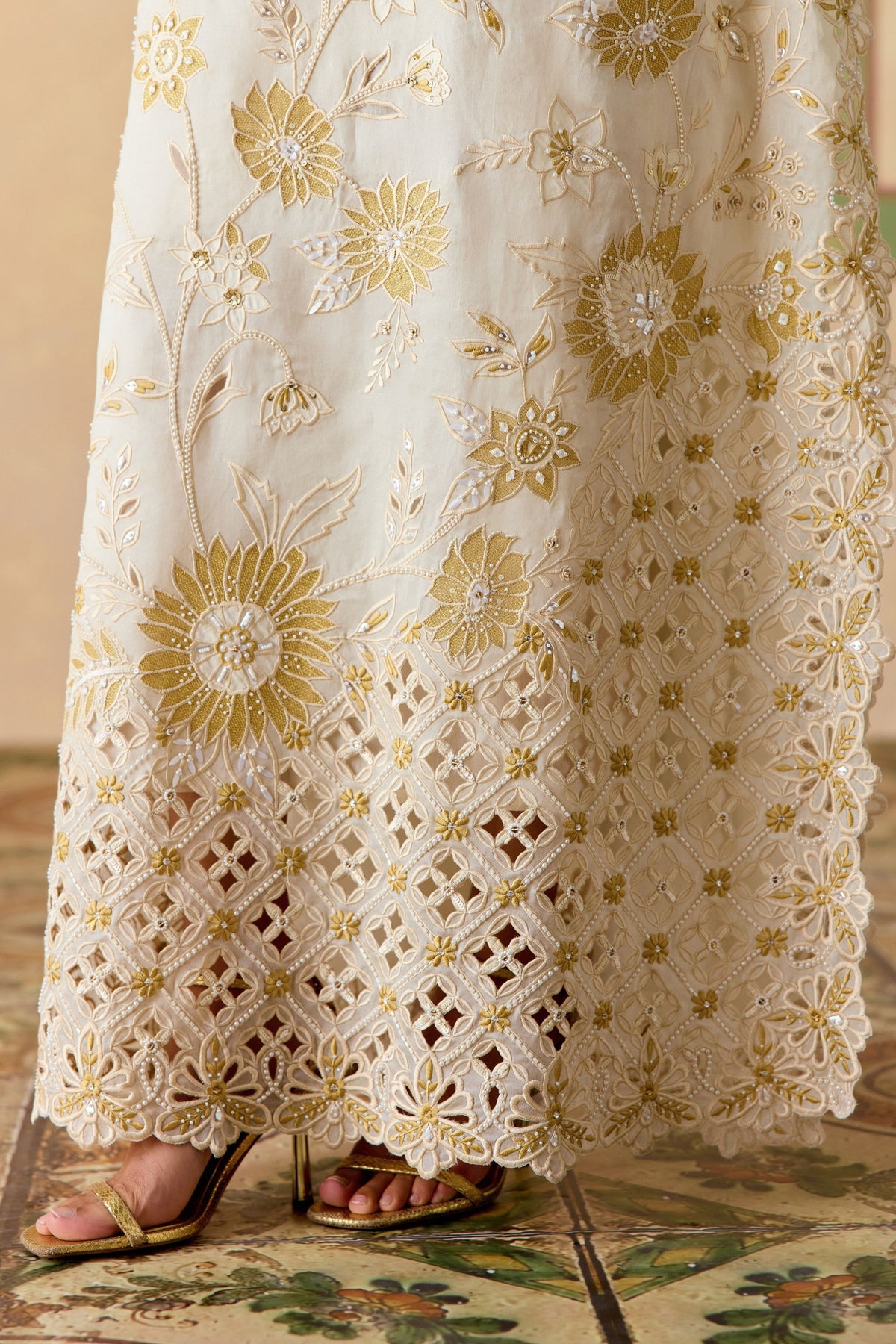 Ivory Long Kaftan