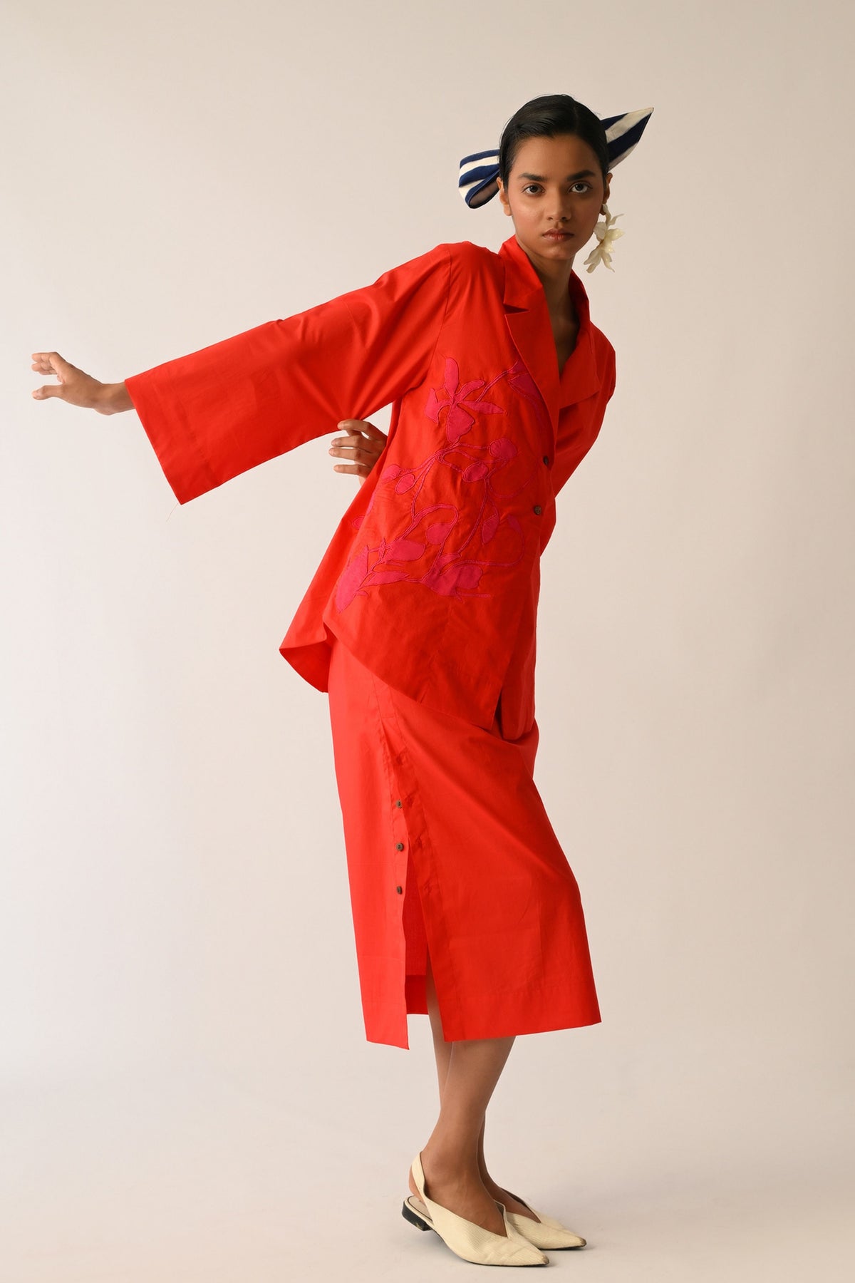 Mono Crimson Psyflora Applique Set