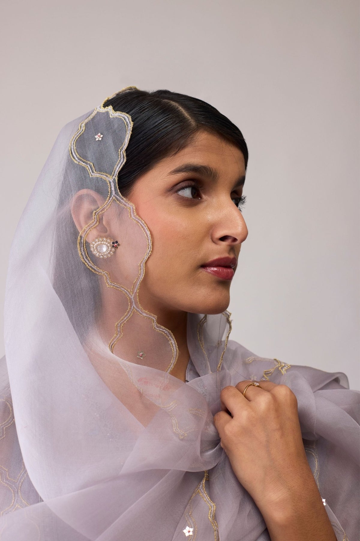 Farida Grey Kurta Set