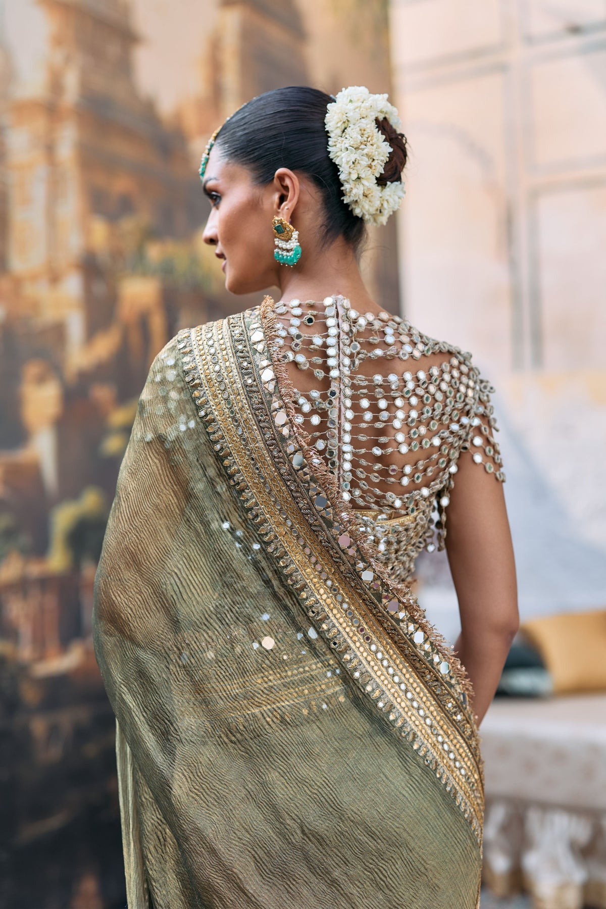 Green Tarangini Saree Set