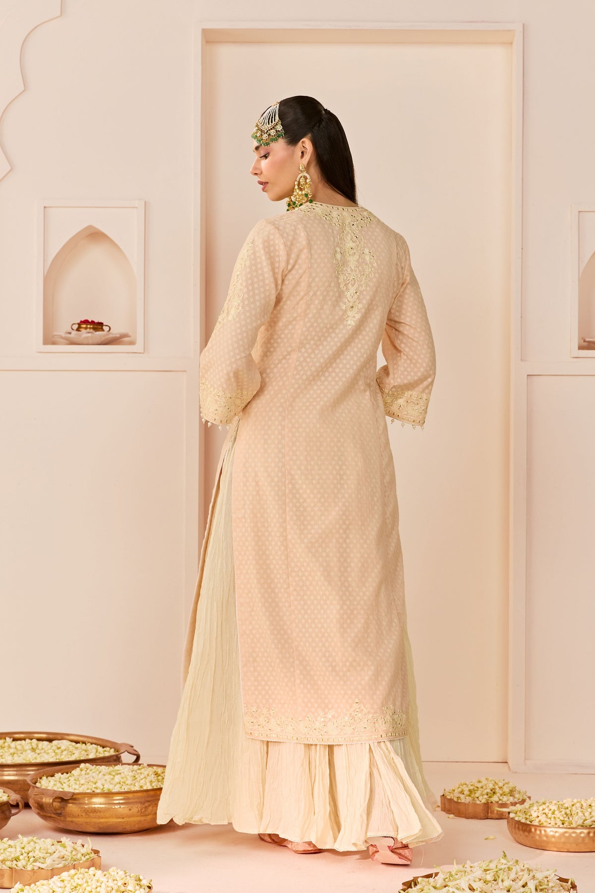 Ruhani Carnation Pink Skirt Set
