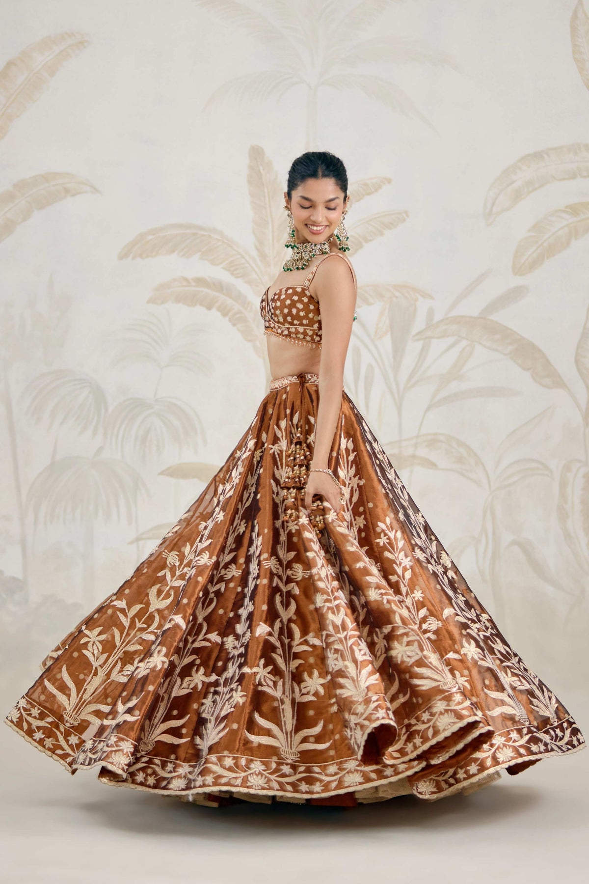 Coffee Brown Lehenga Set