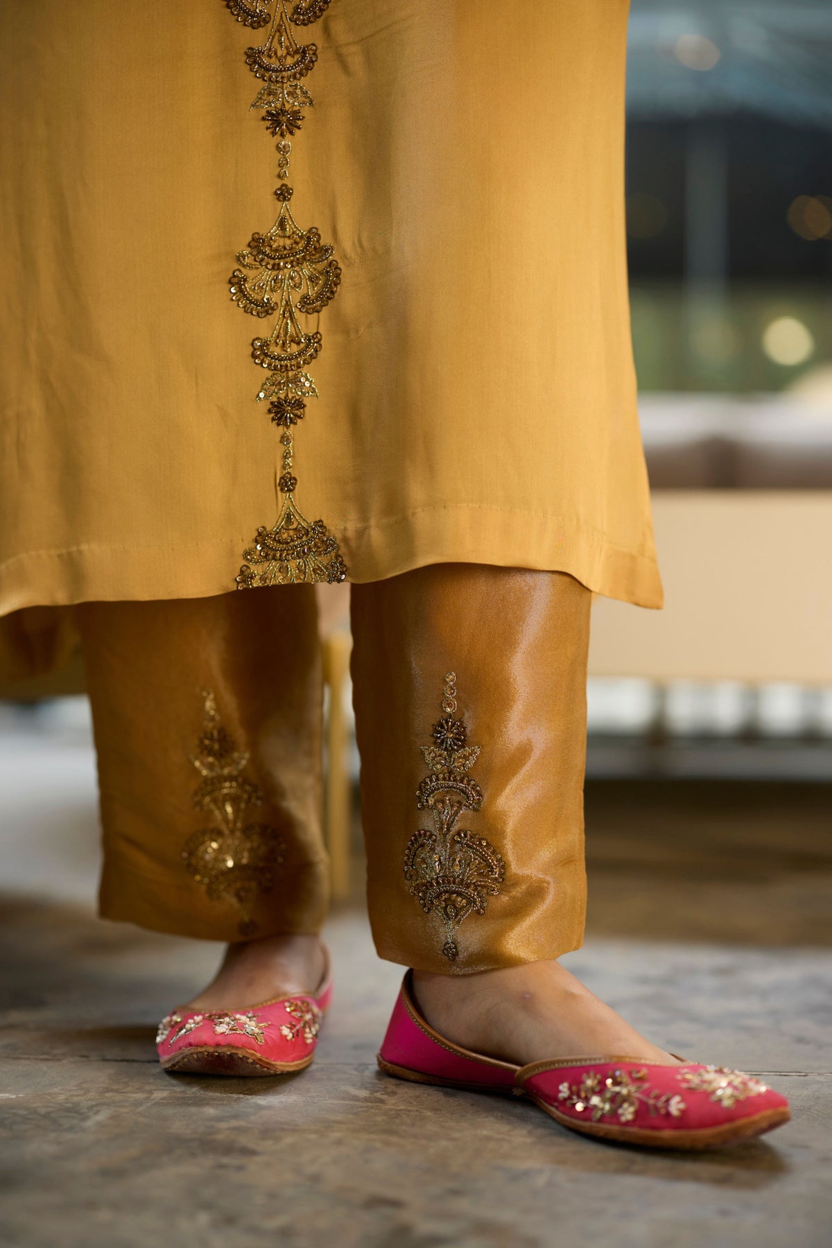 Mustard Prana Kurta Set