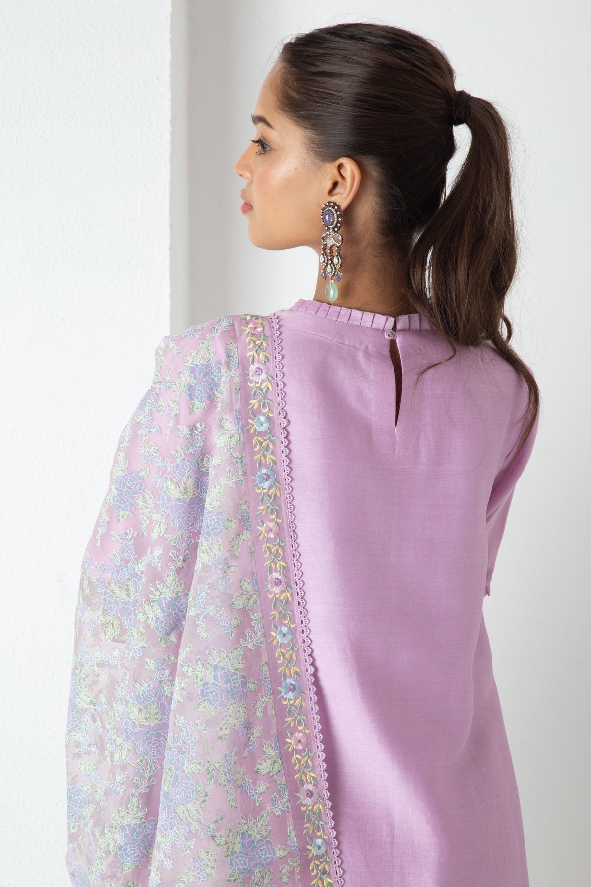 Lavender Orya Kurta Set