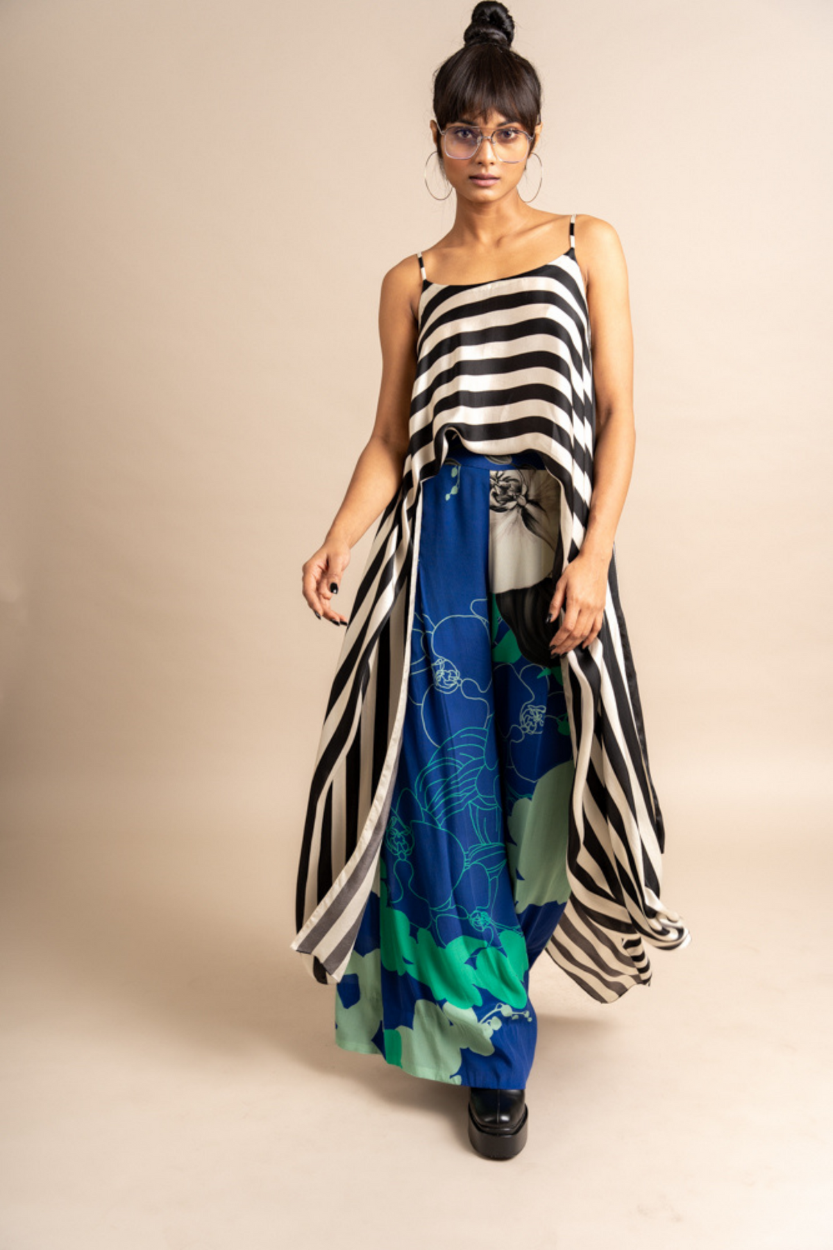 Cobalt Print Singlet Top