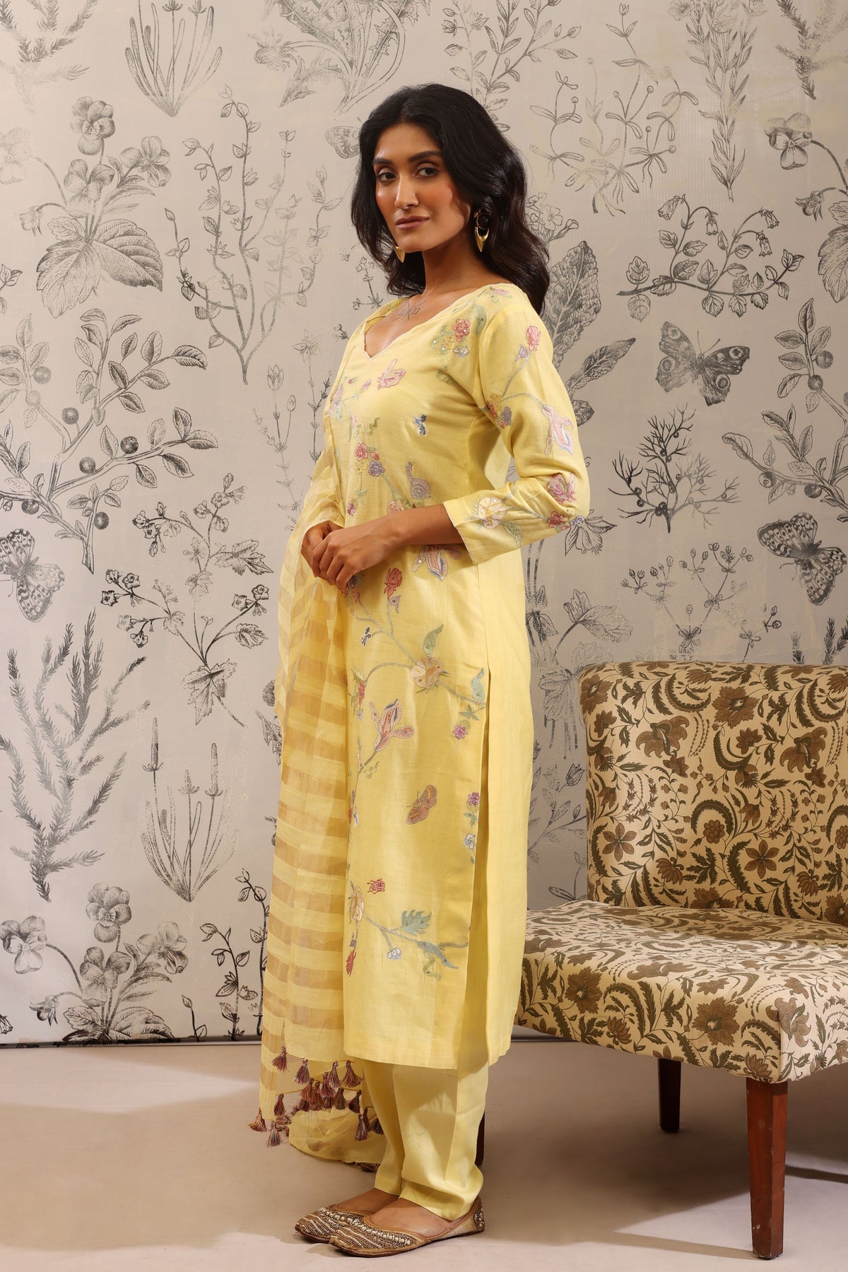 Harita Yellow Kurta Set