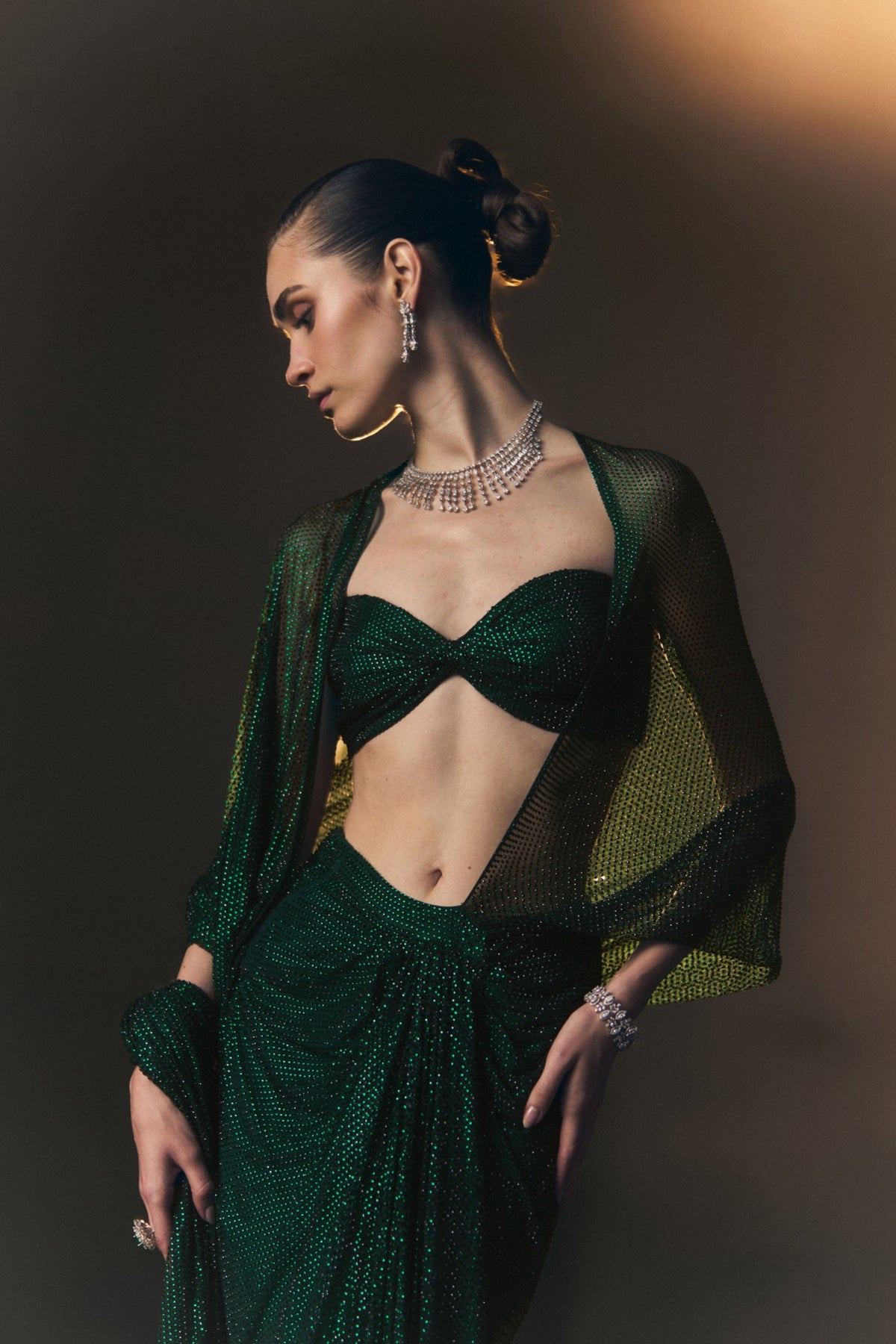 Cypress Drape Saree Set
