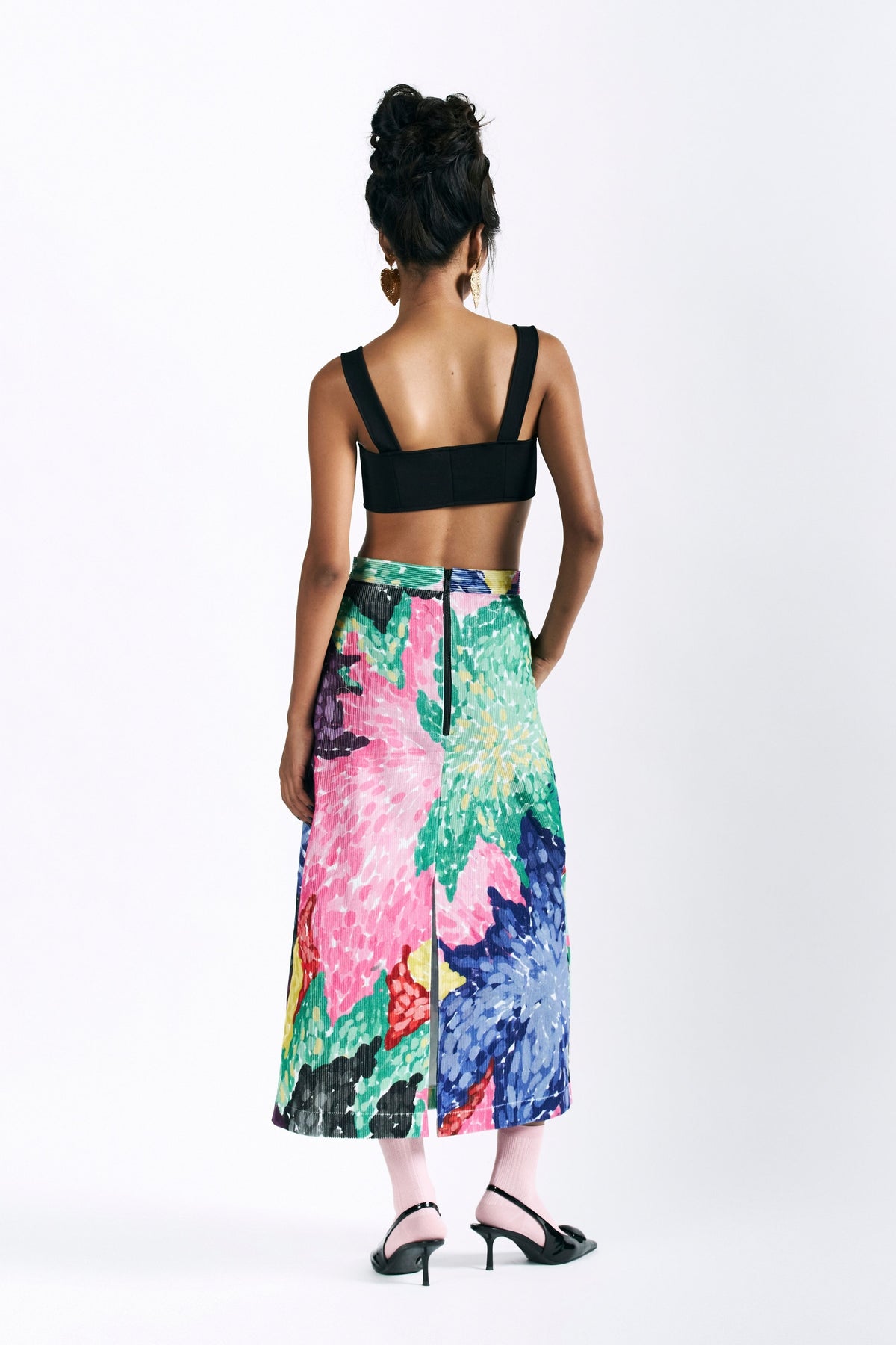 Linear Bloom Skirt