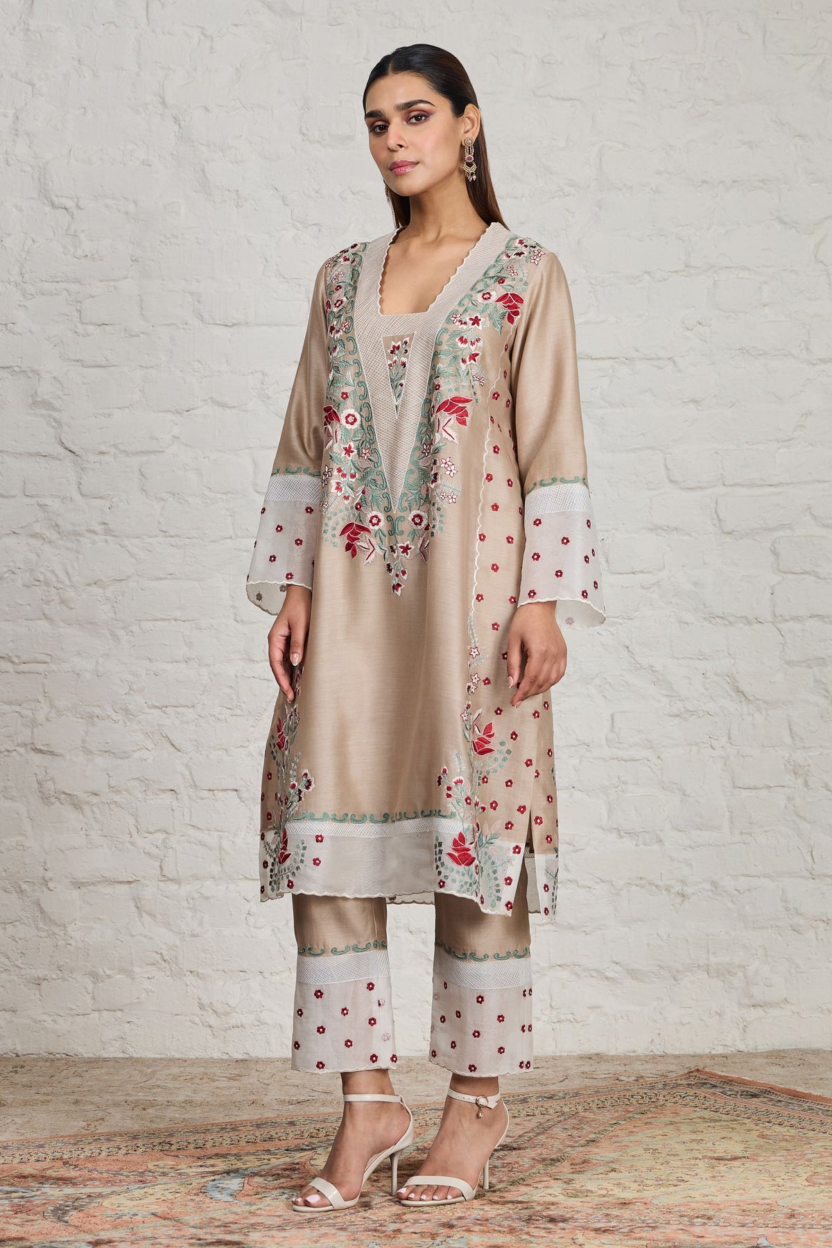 Eira Beige Kurta Set