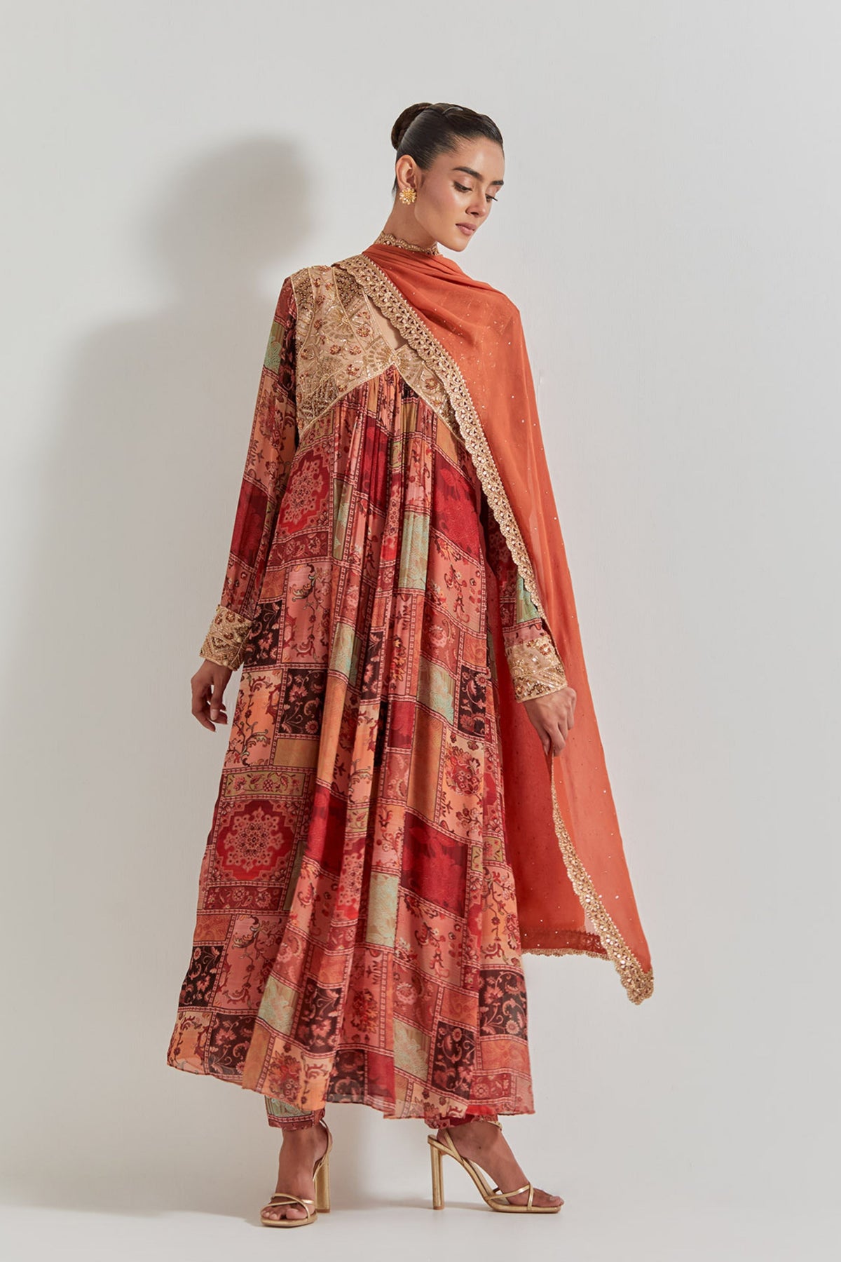 Hand Embellished Anarkali Set