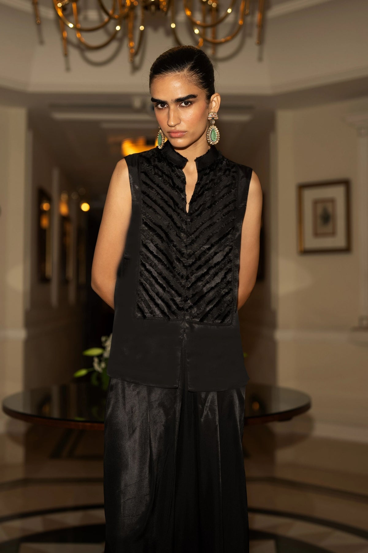 Patchwork Satin Twill Waistcoat