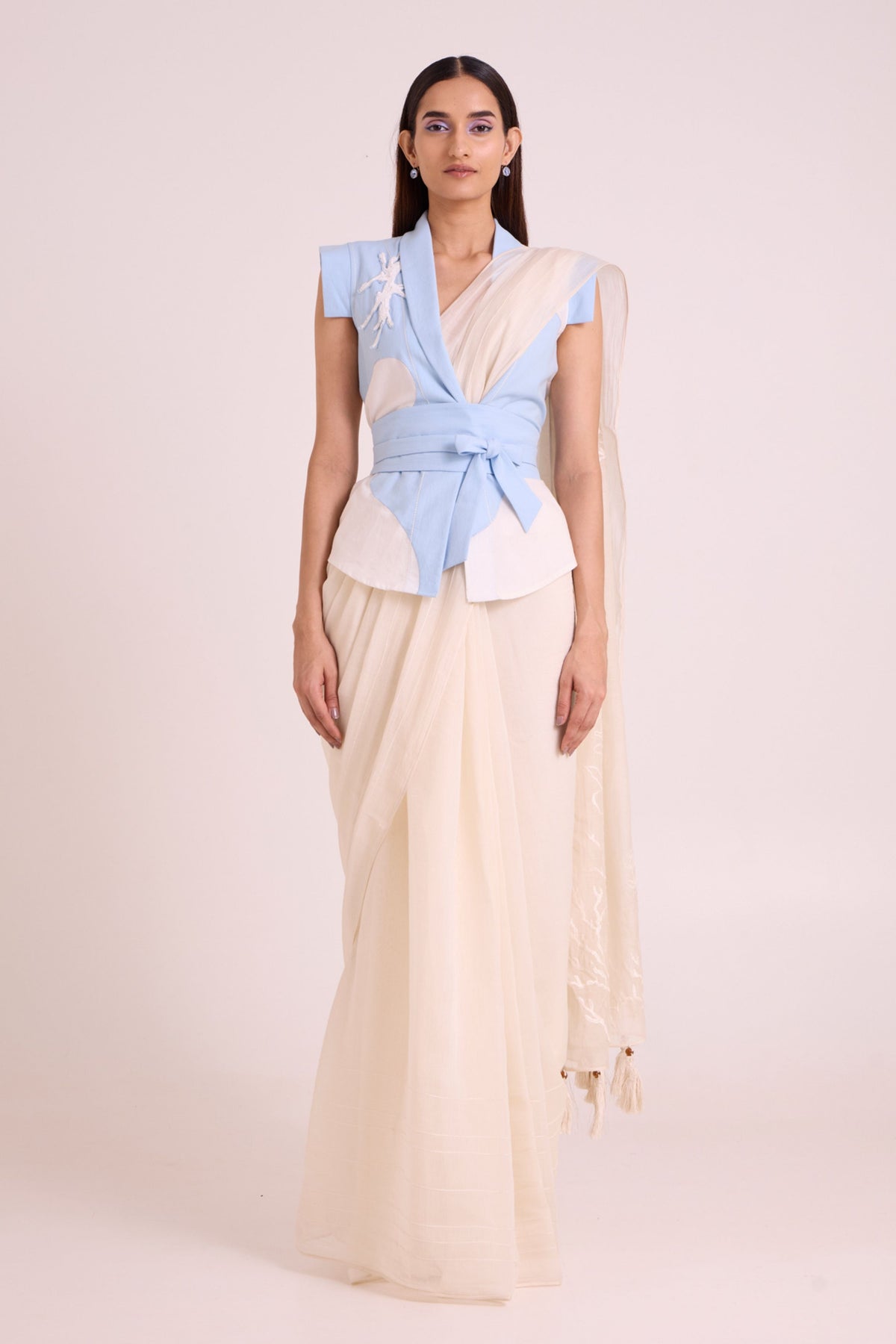 Zarya Wrapped Vest & Saree