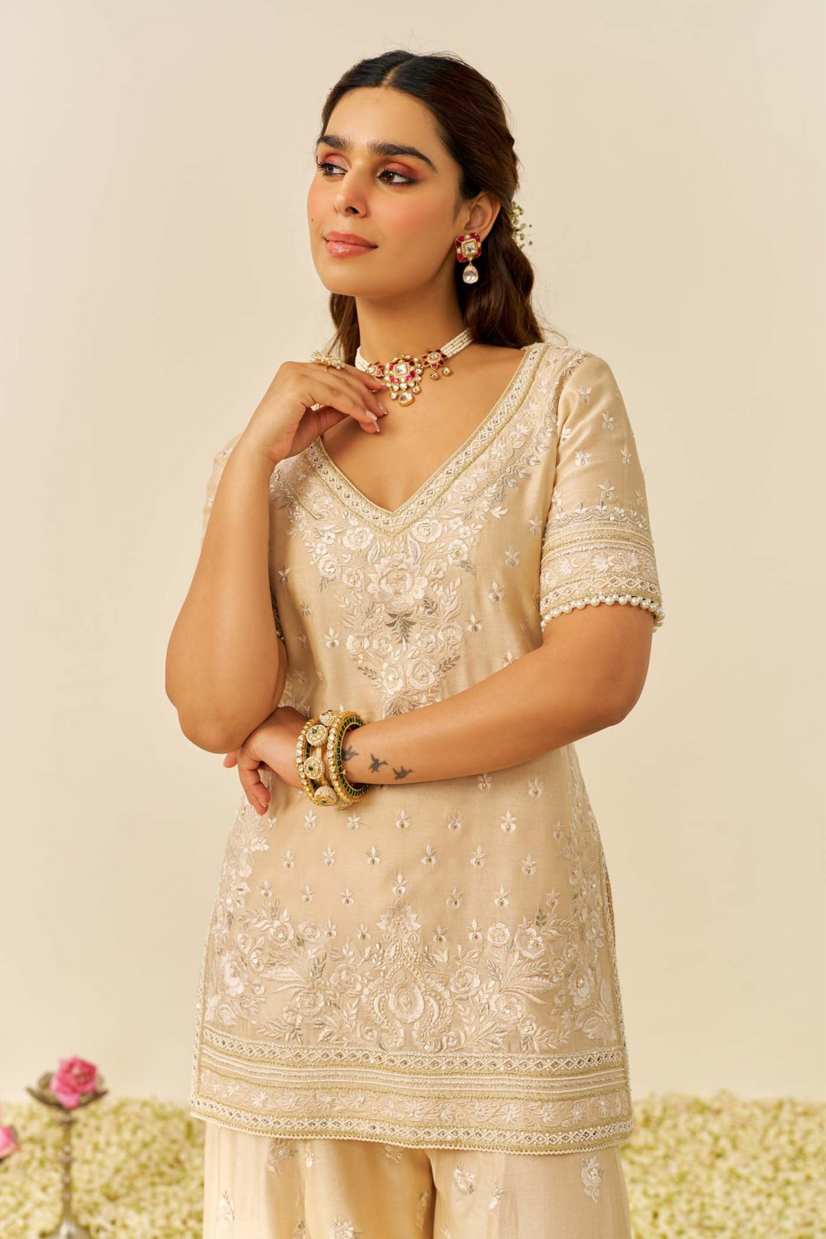 Sameeha Short Sharara Set