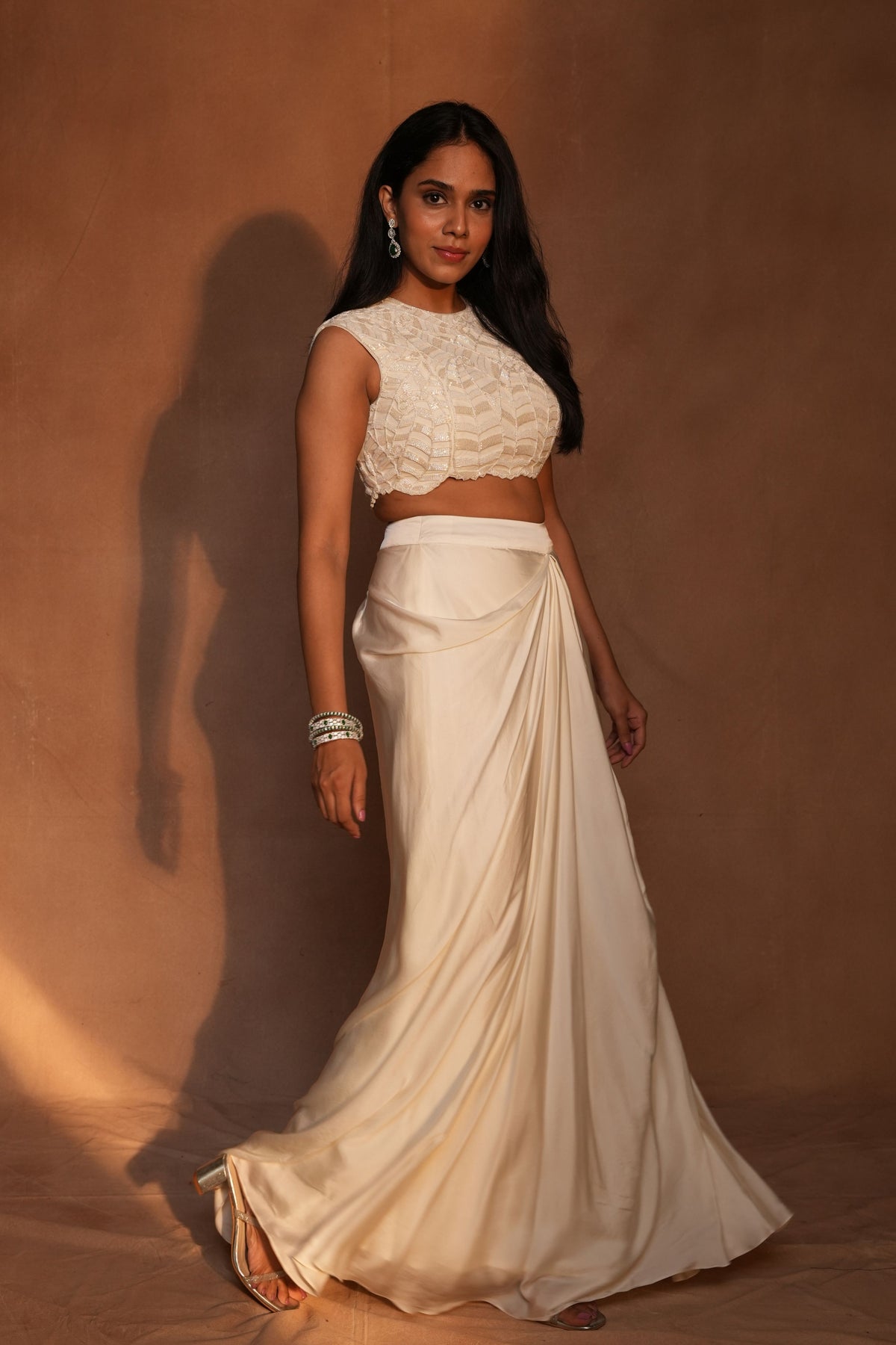 Ivory Skirt Set
