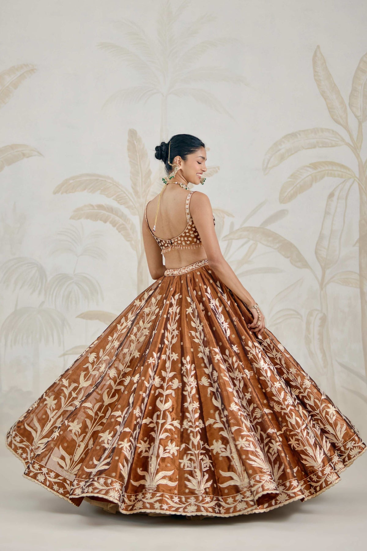 Coffee Brown Lehenga Set