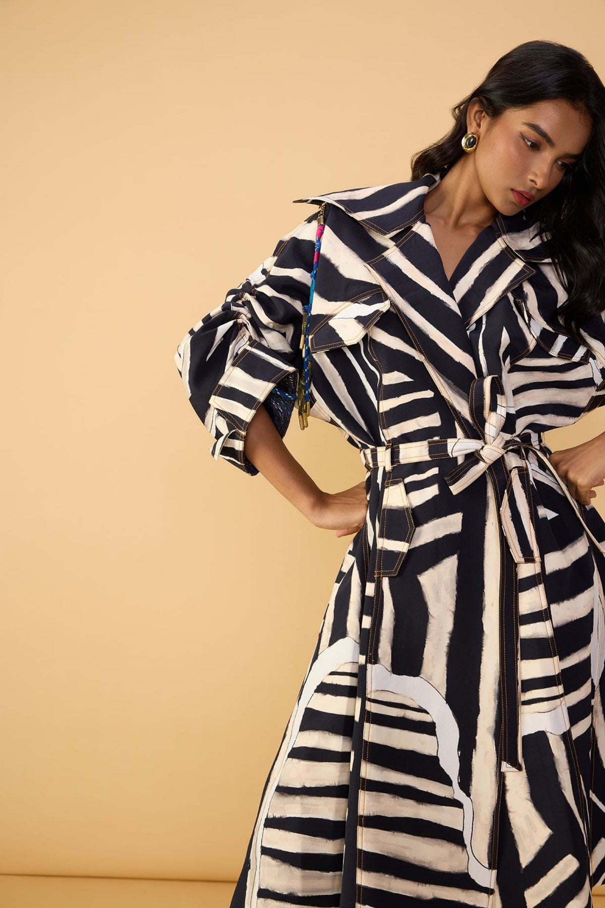Abstract Stripe Loly Trouser