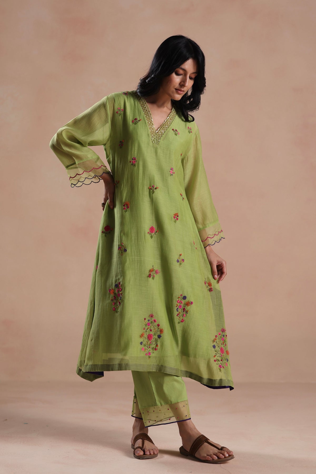 Zeya Green Kurta Set