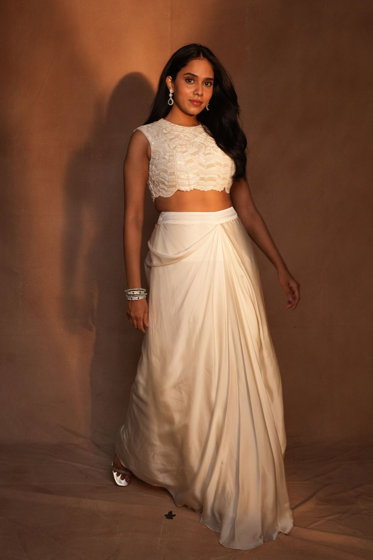 Ivory Skirt Set