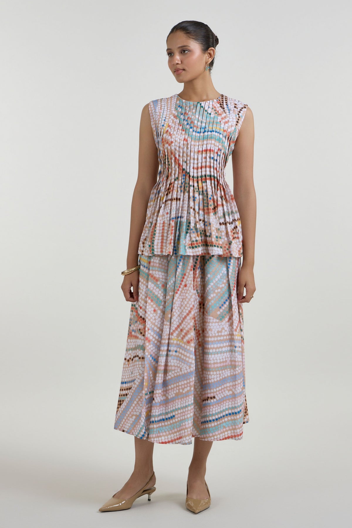 Daphne Accordian Skirt Set
