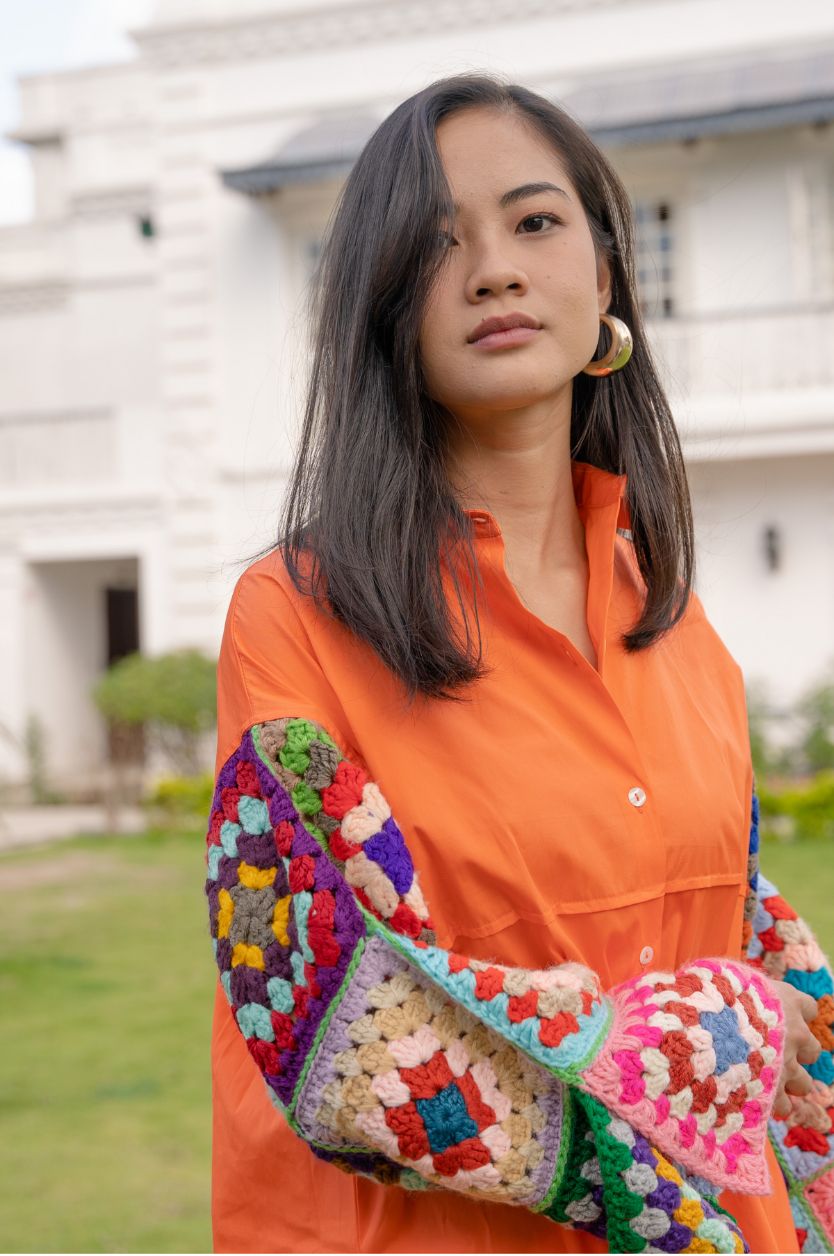 Tangerine Oversized Shirt