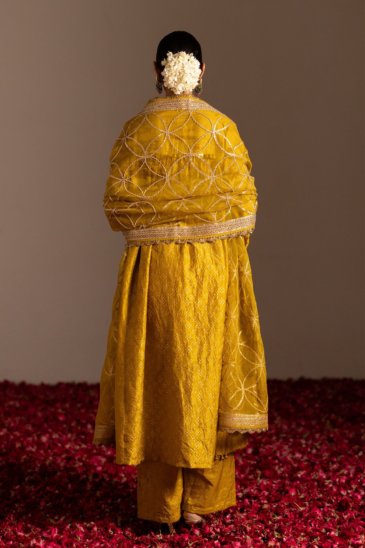 Gathered Panel Kurta Set