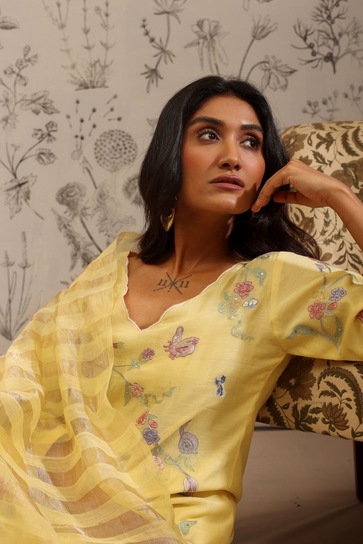 Harita Yellow Kurta Set