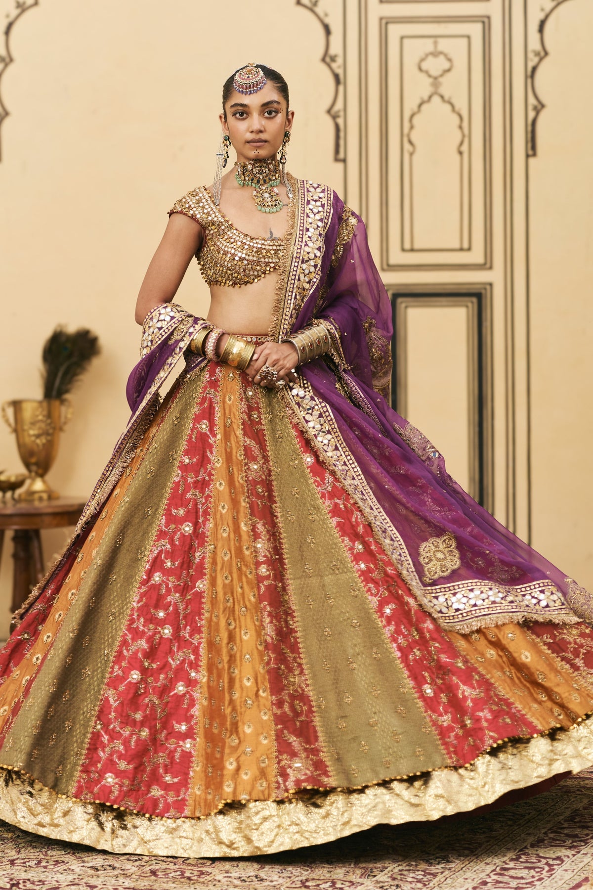 Chitrali Organza Lehenga Set