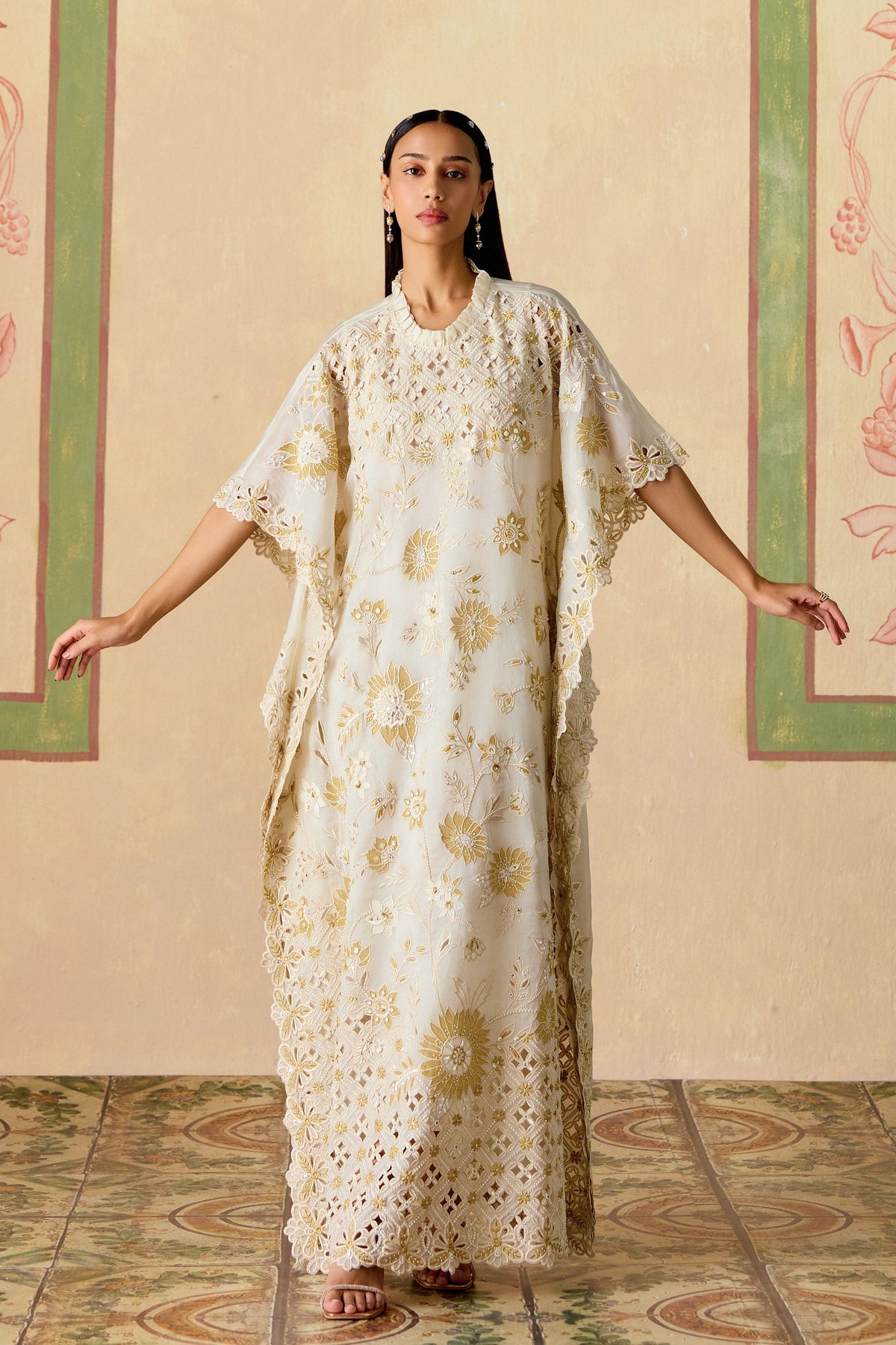 Ivory Long Kaftan