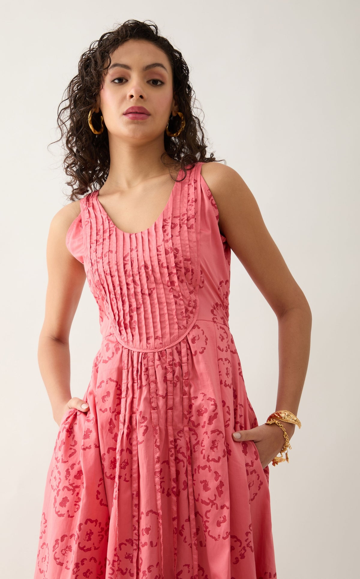 Naru Salmon-colored Dress