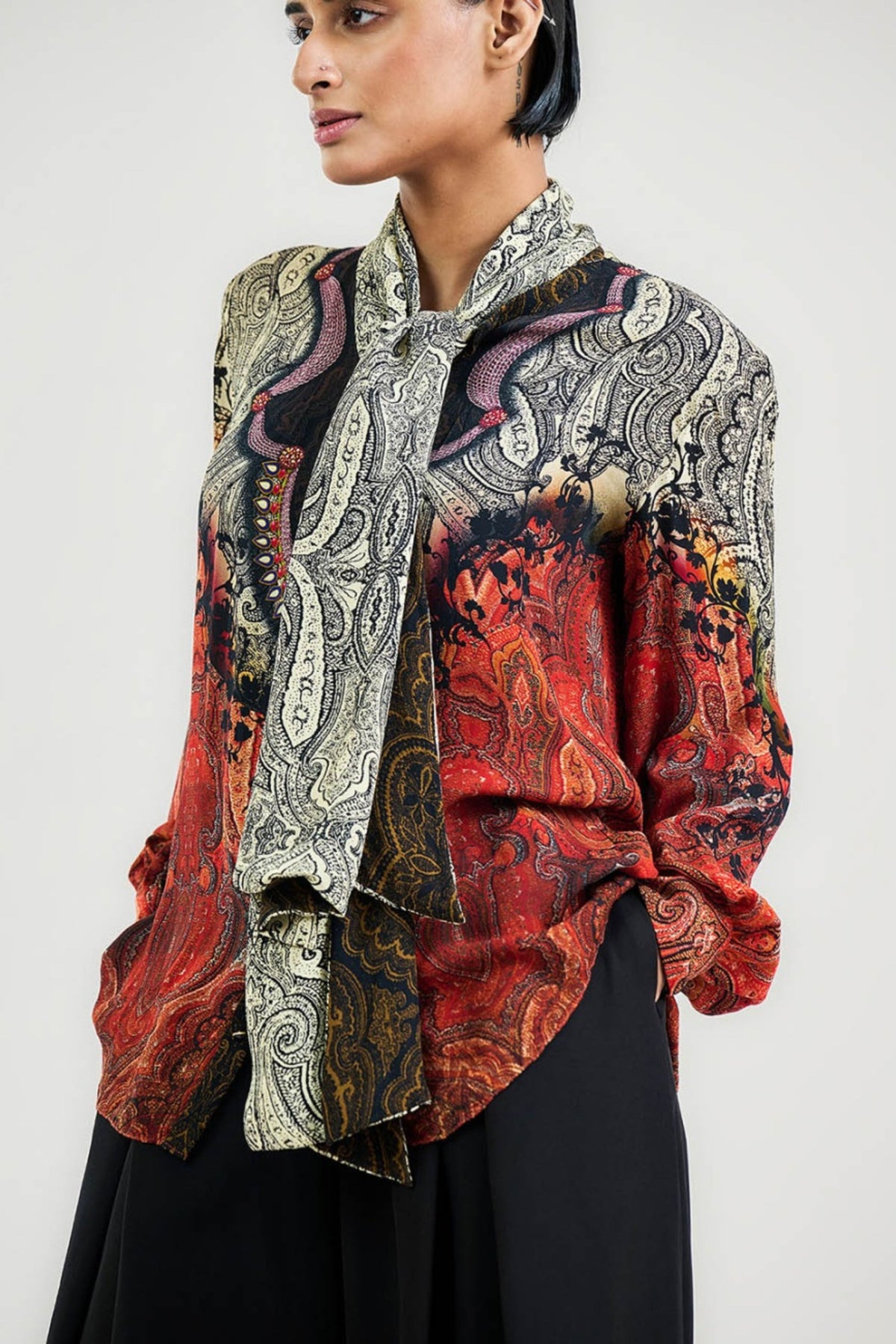 The Oriental Tie Up Shirt
