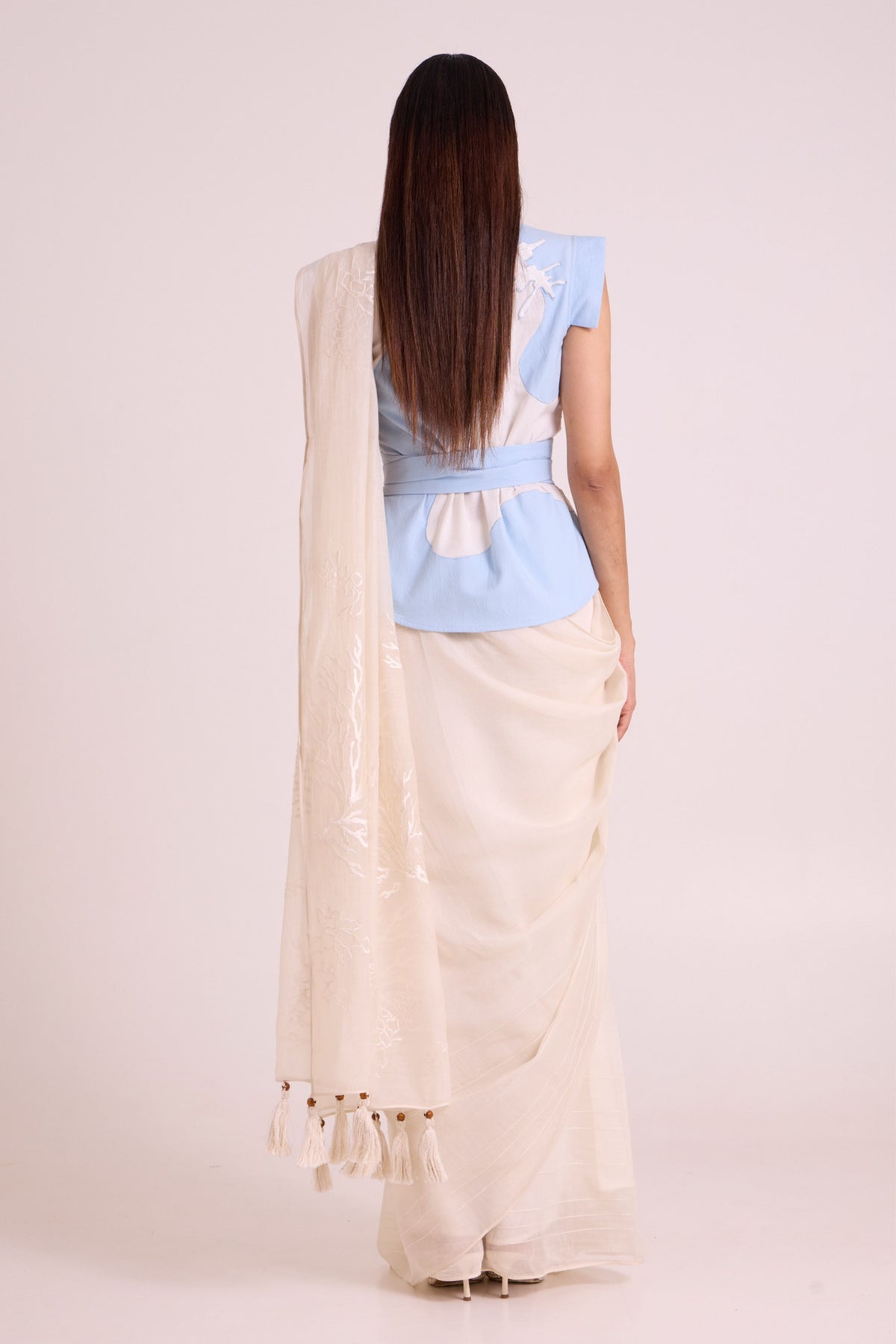 Zarya Wrapped Vest & Saree