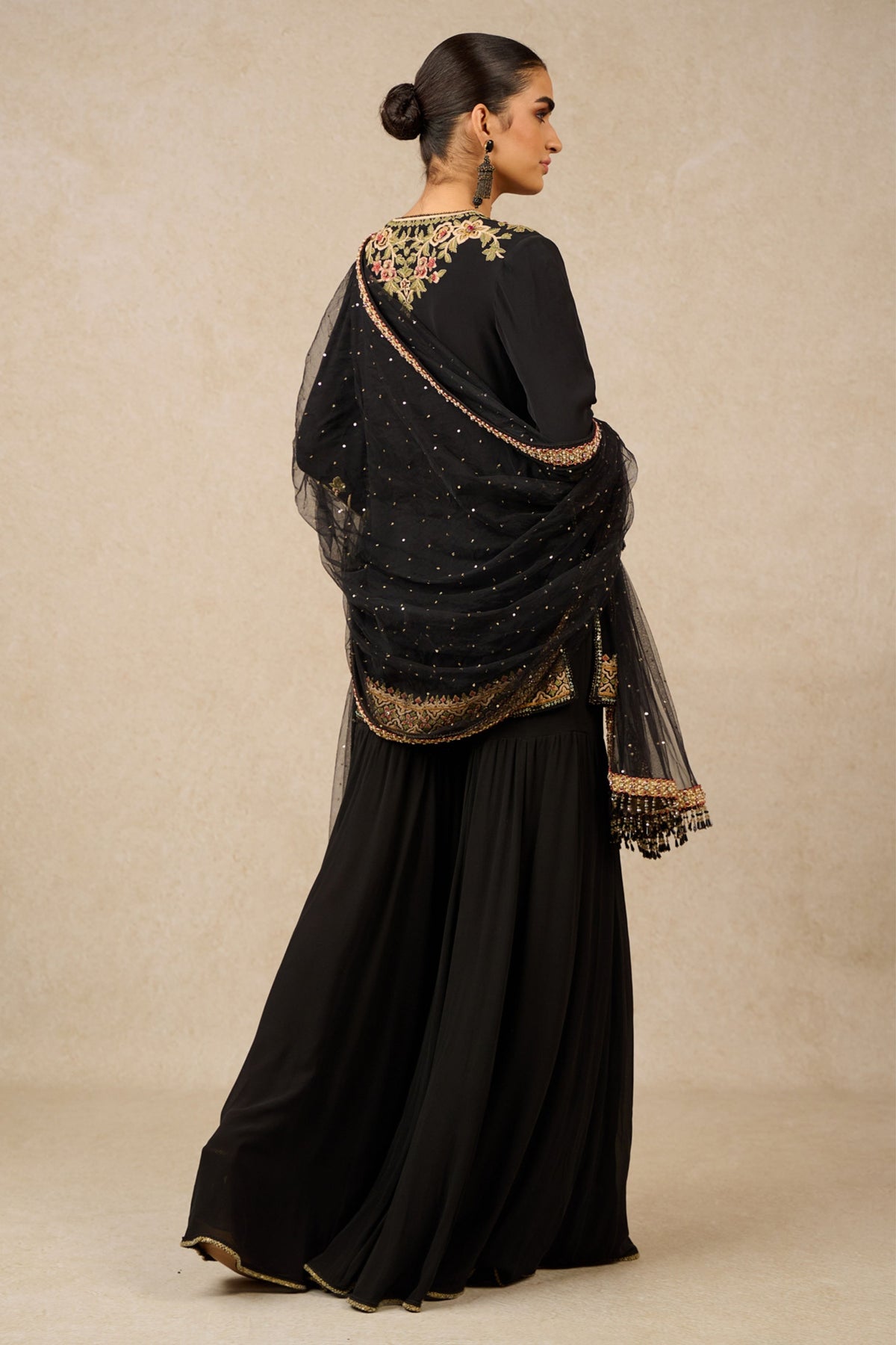 Black Georgette Sharara