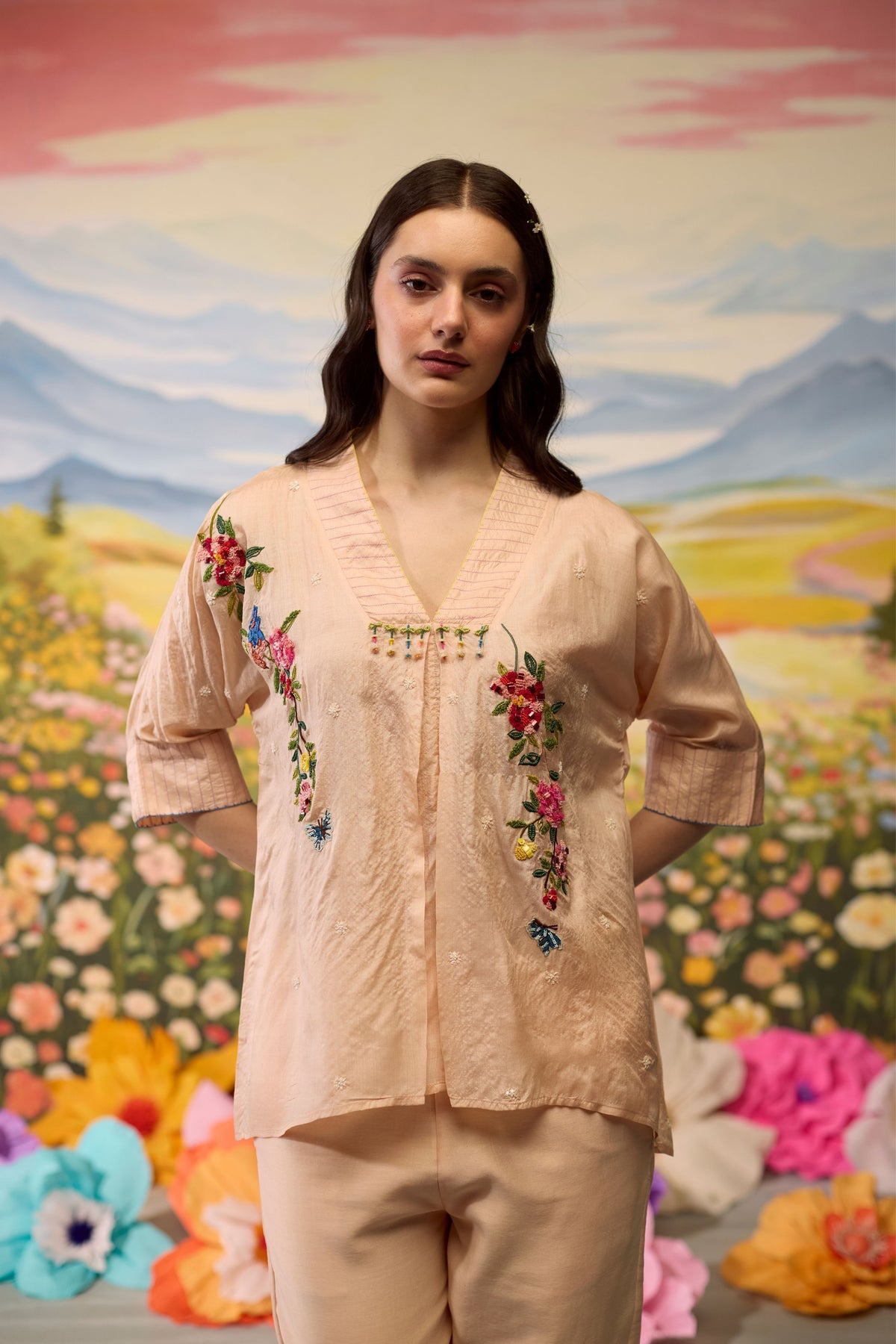 Sorbet Beaded Top