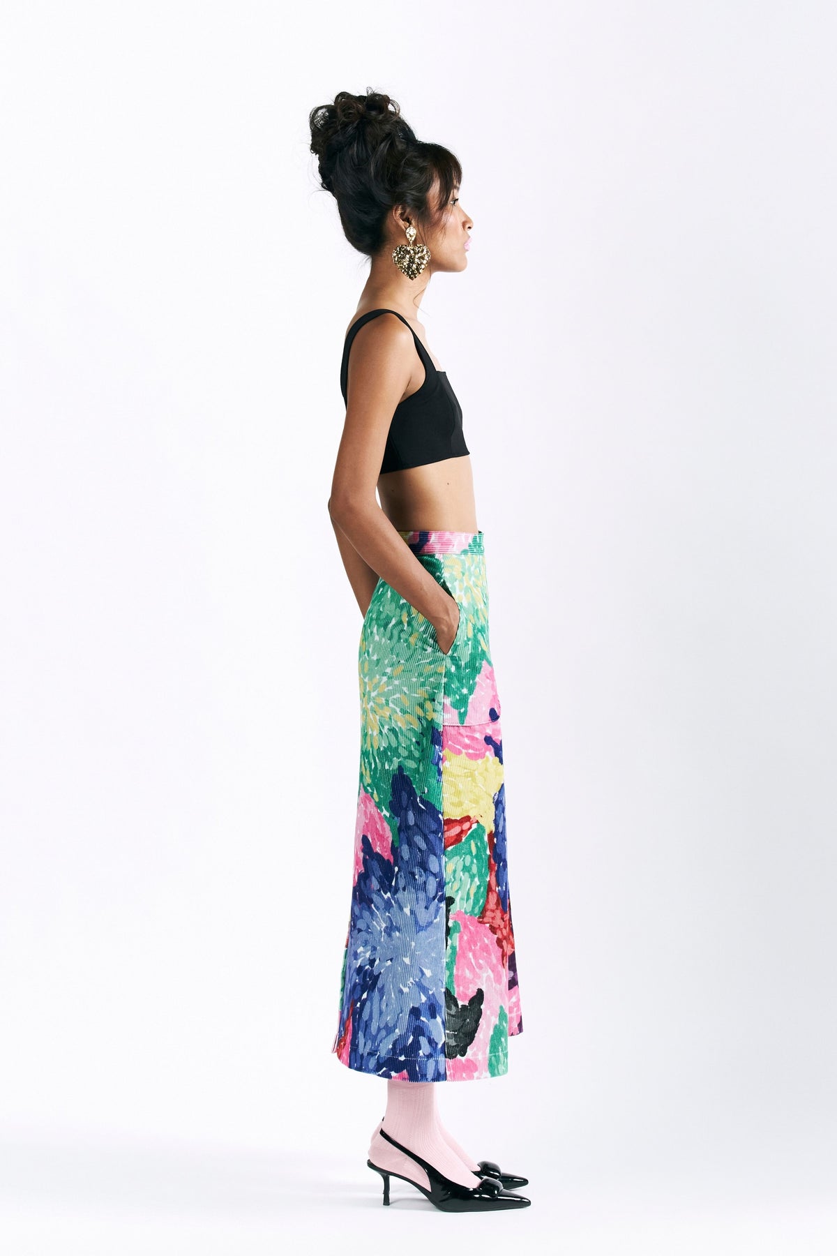 Linear Bloom Skirt