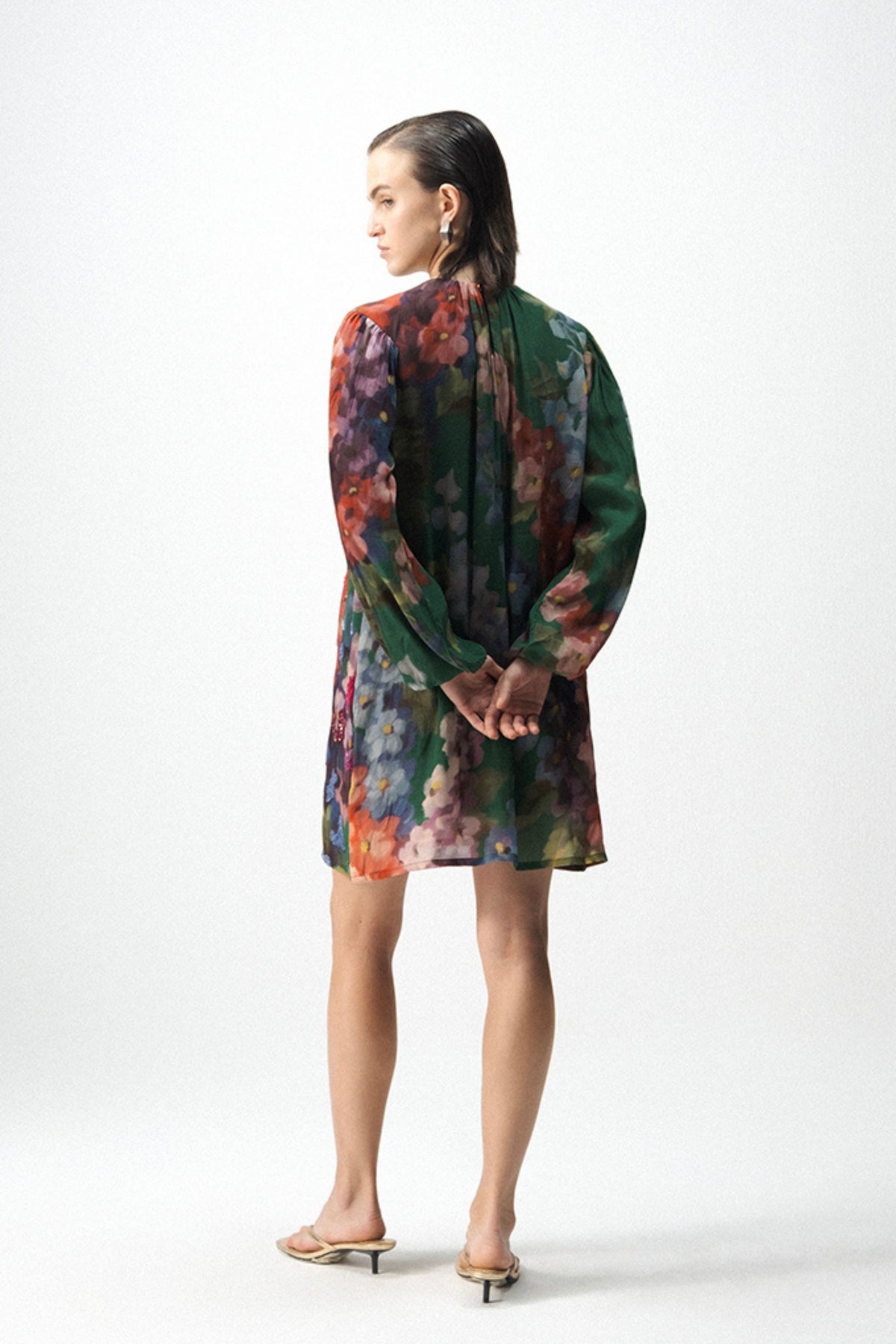 Thea Embroidered Short Dress