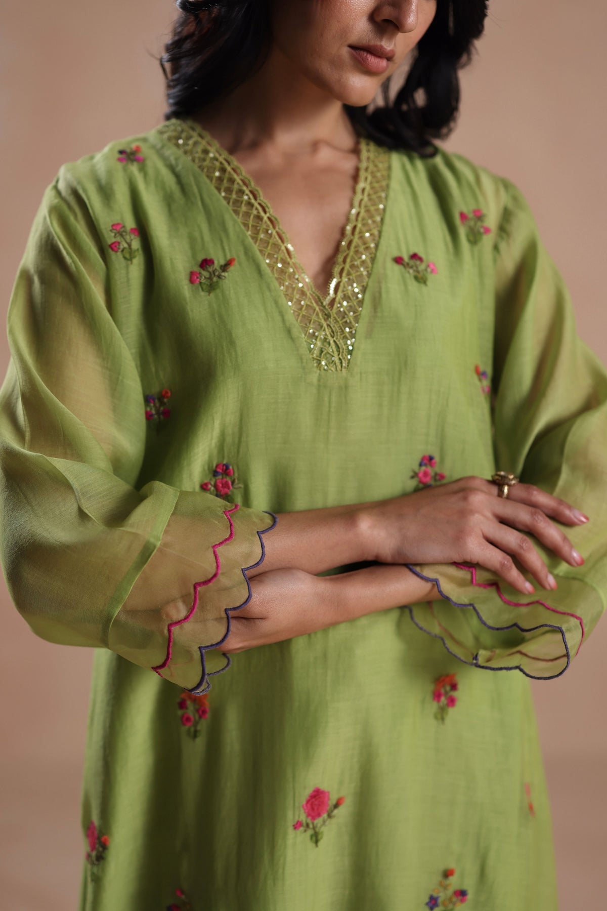 Zeya Green Kurta Set