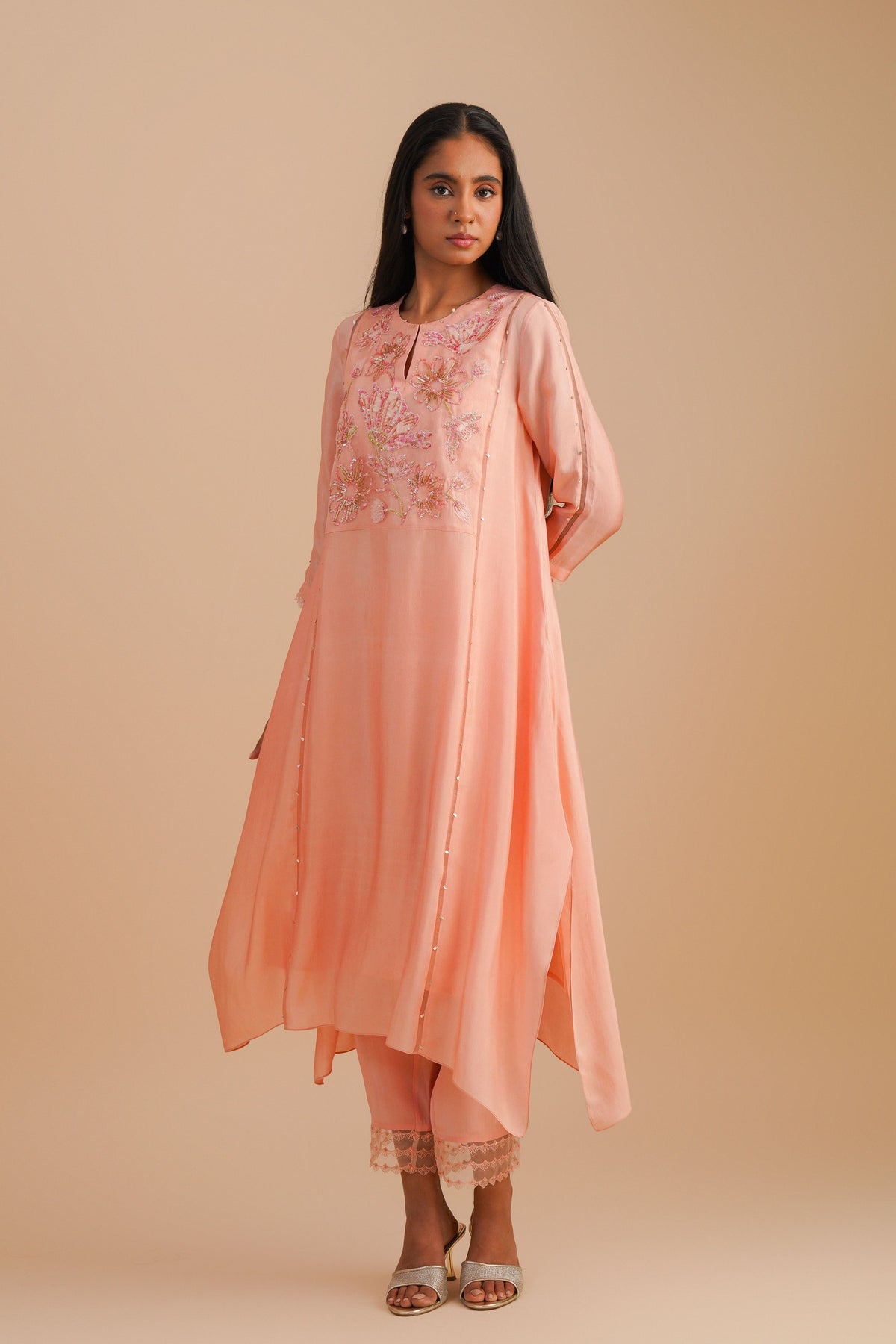 Blush Applique Kurta Set