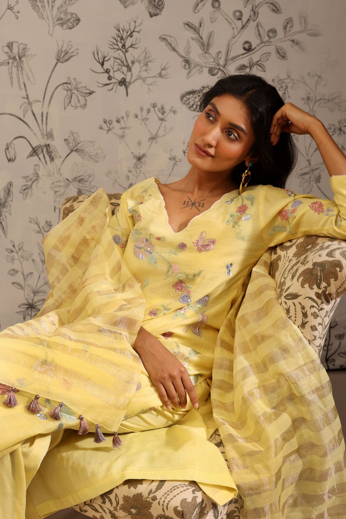 Harita Yellow Kurta Set