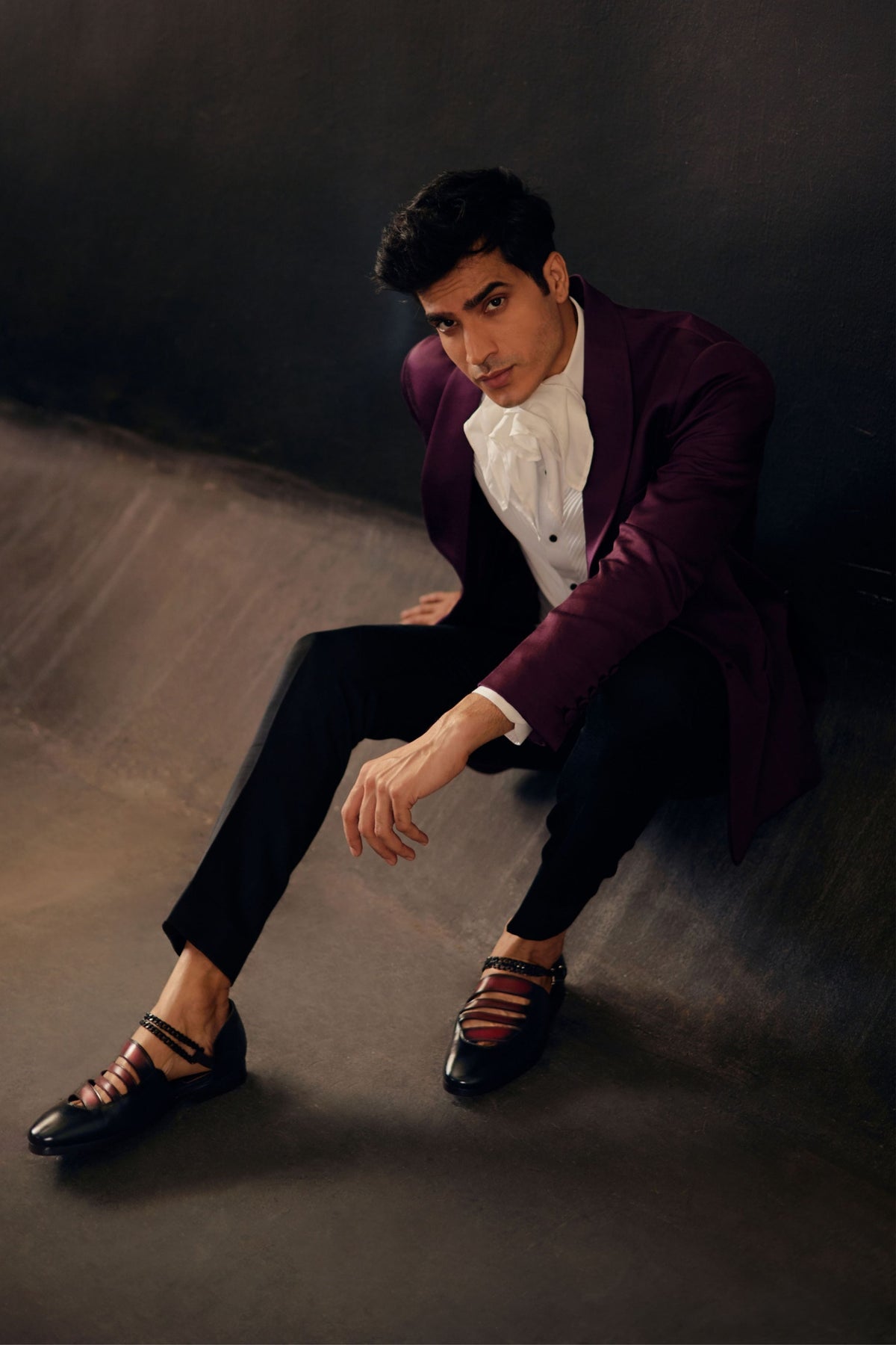 Coral Wine Tux