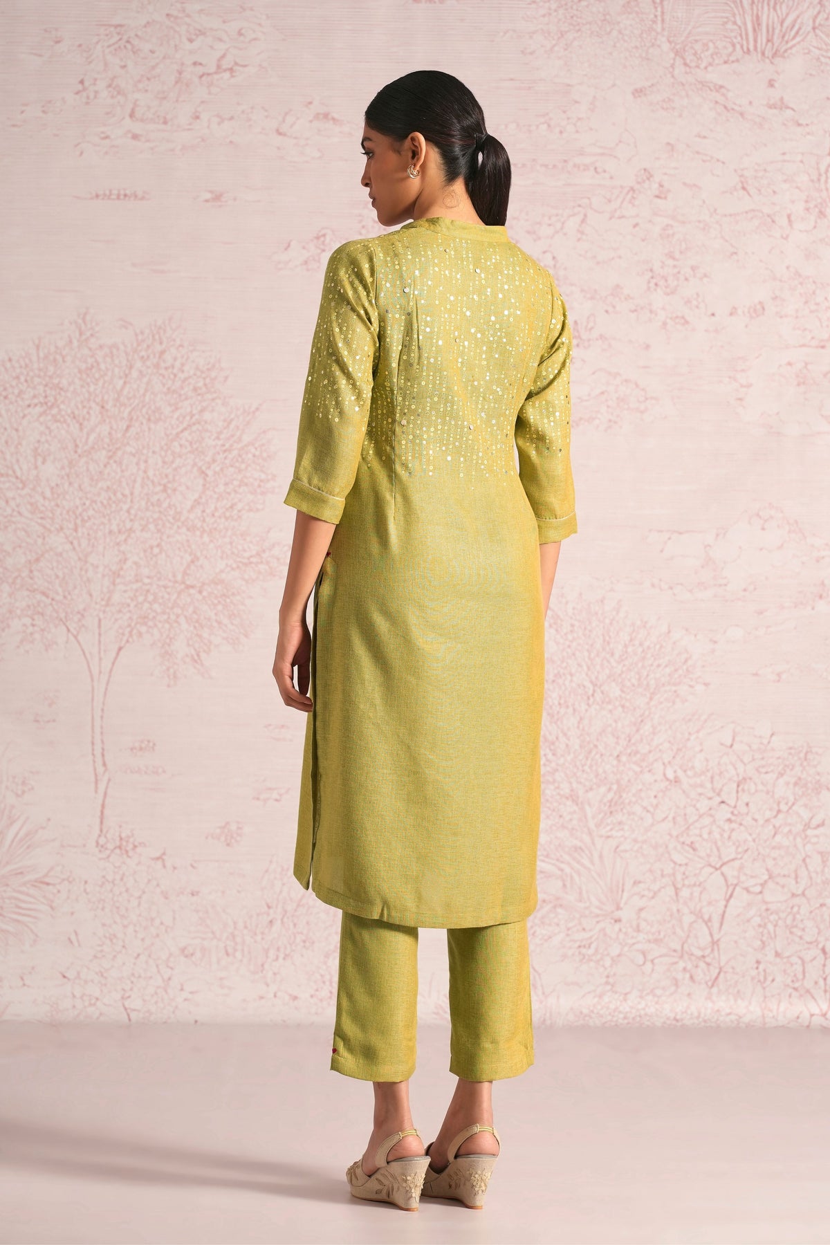 Shimmer Pear Kurta Set