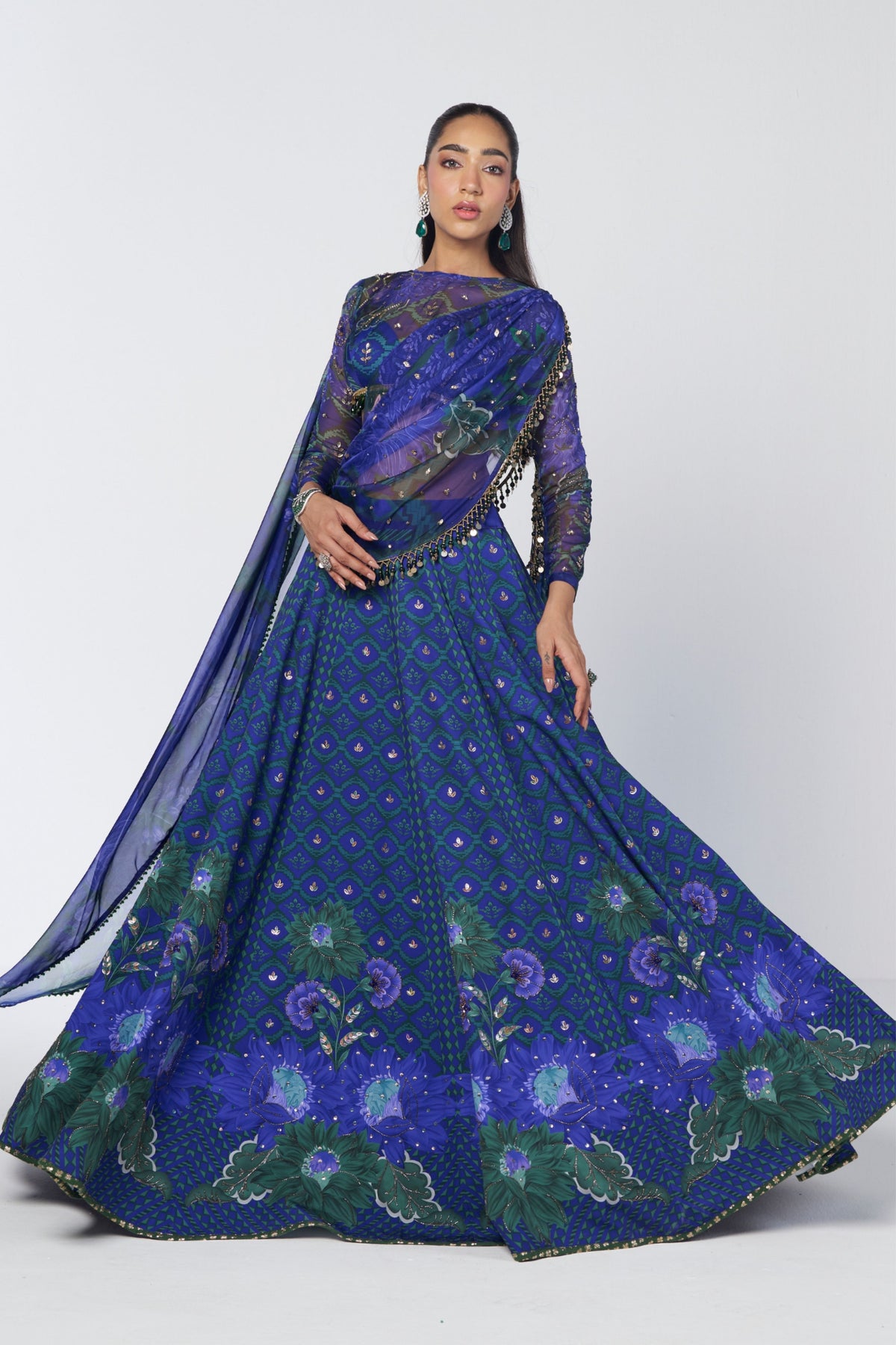 Dolly Drape Lehenga Set