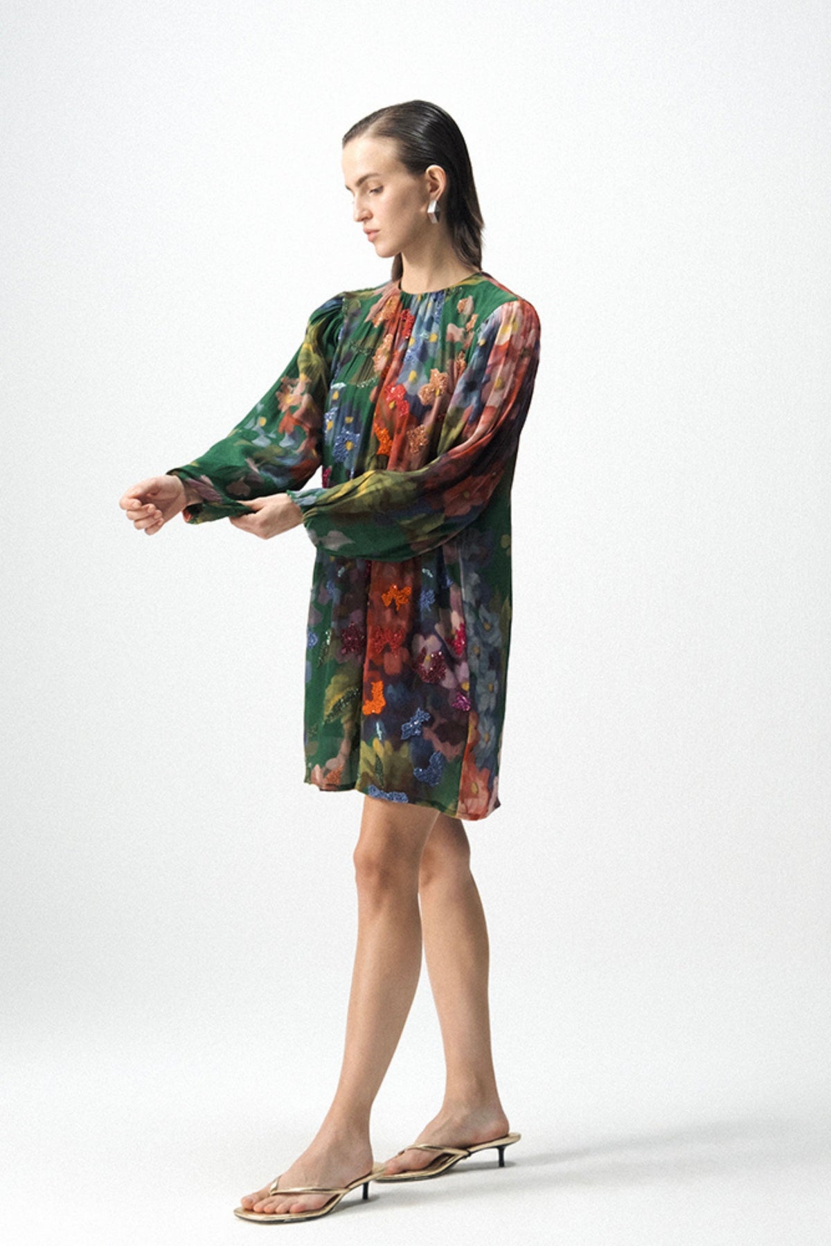 Thea Embroidered Short Dress