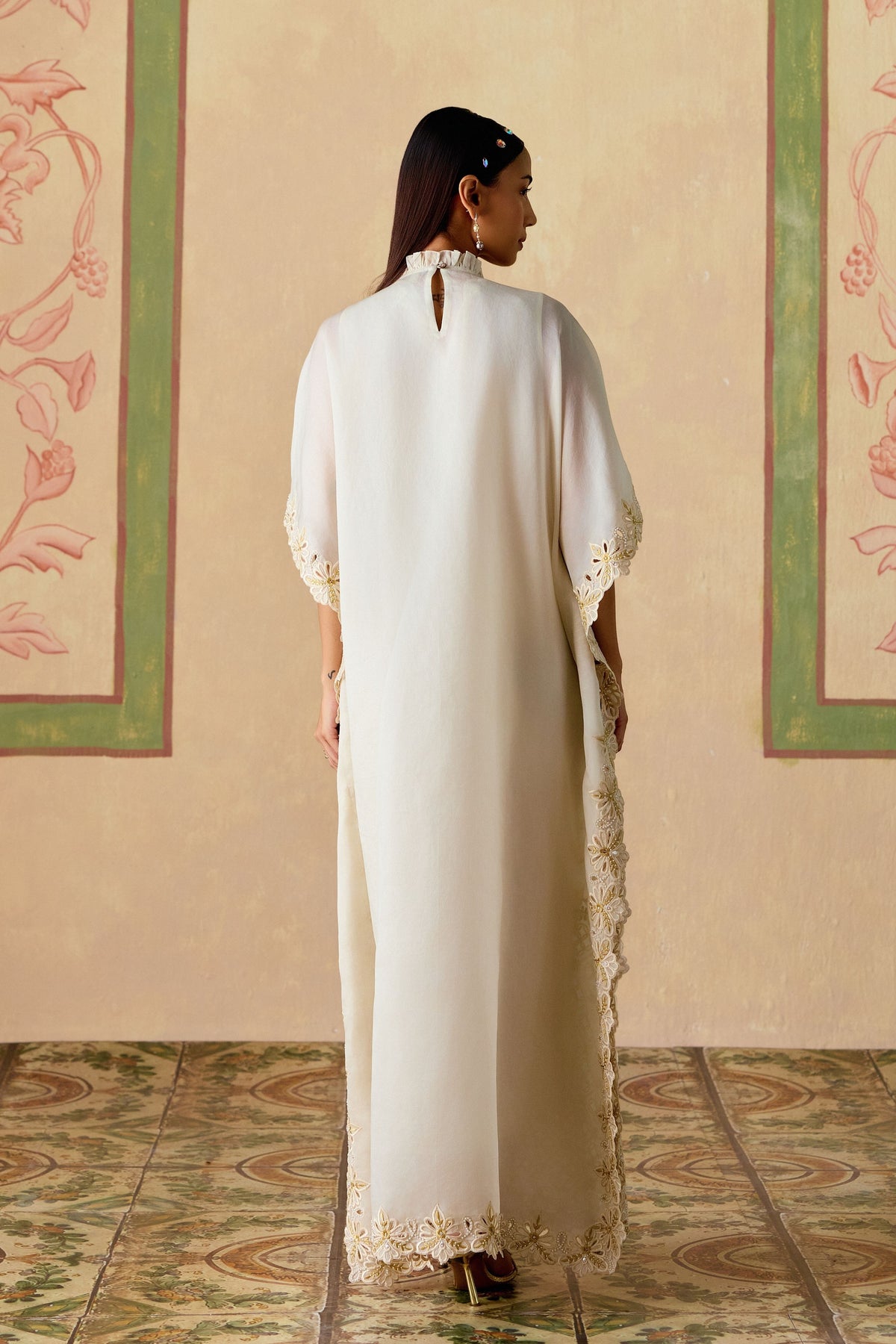 Ivory Long Kaftan