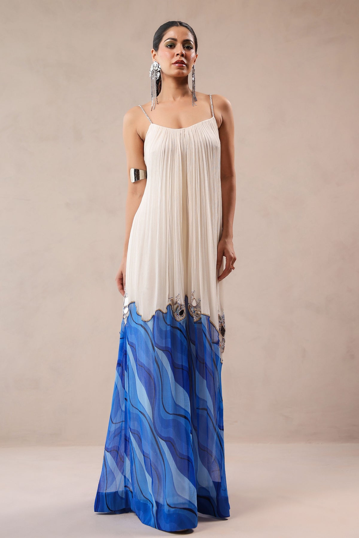 La Bling Mirror Ruched Jumpsuit